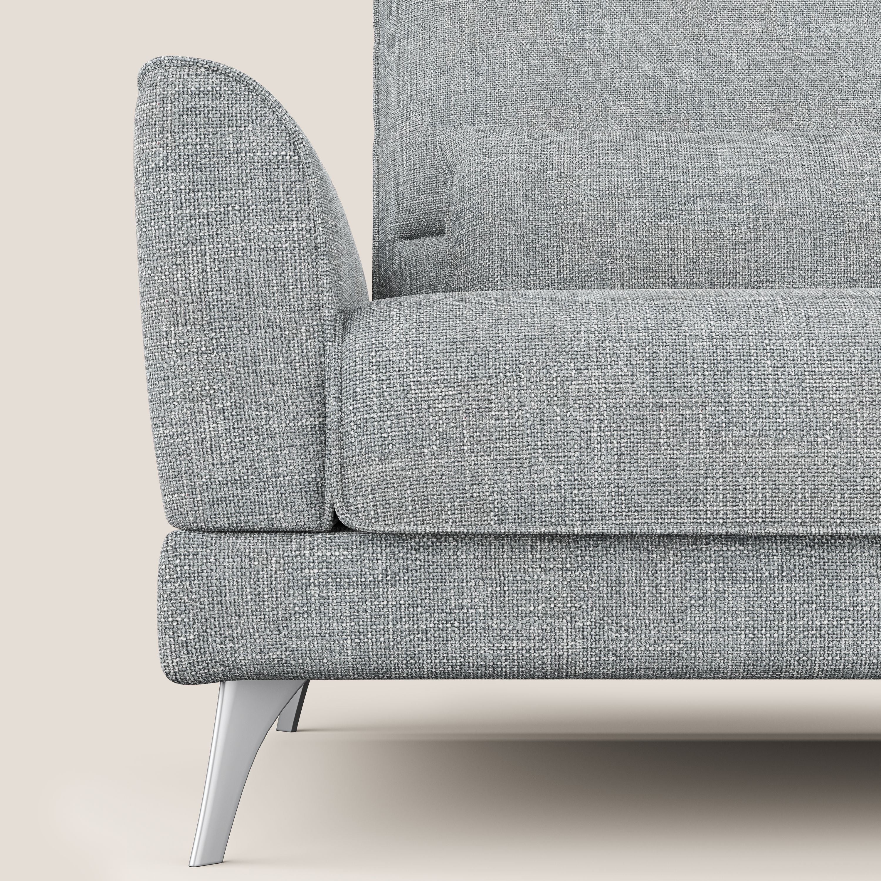 Tommy Divano relax con schienali traslanti in morbido tessuto fiammato T06 grigio - divani.store