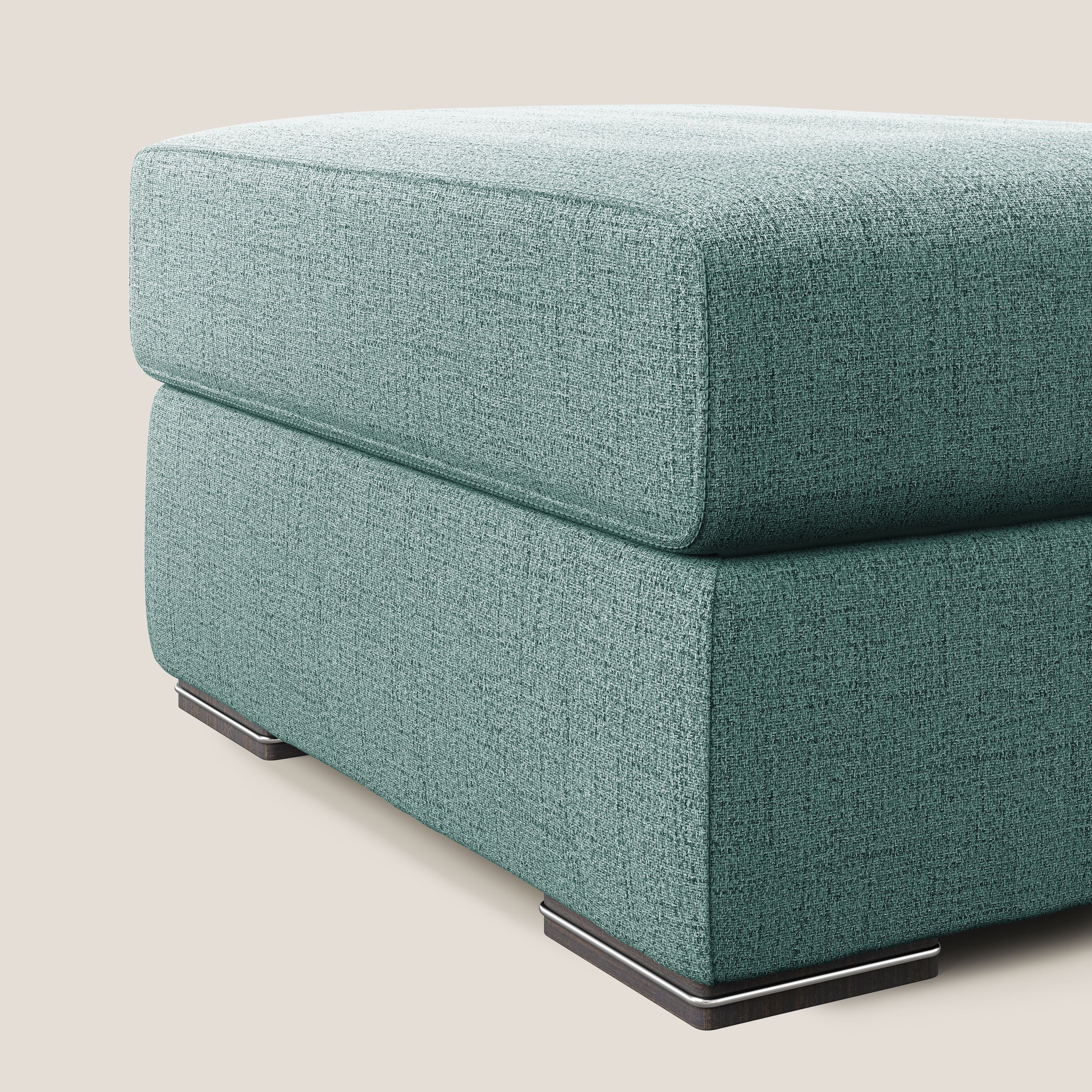 Sun pouf apribile contenitore in tessuto impermeabile fiammato T03 verde acqua - divani.store