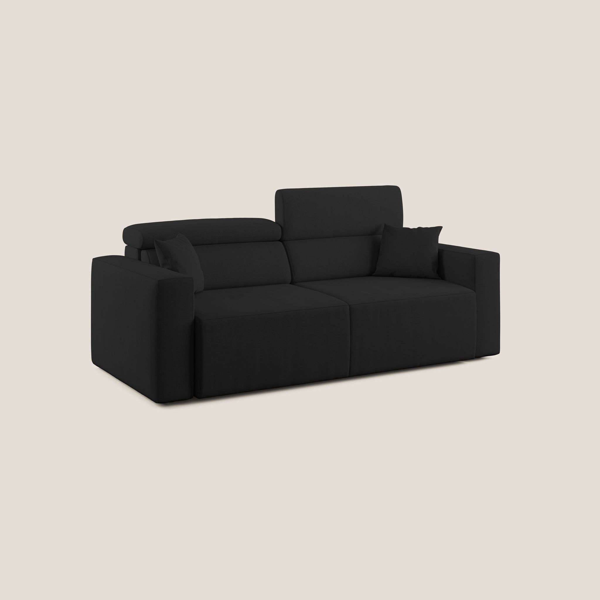 Orwell Sofa mit ausziehbarem Sitz aus abwaschbarer Mikrofaser T11