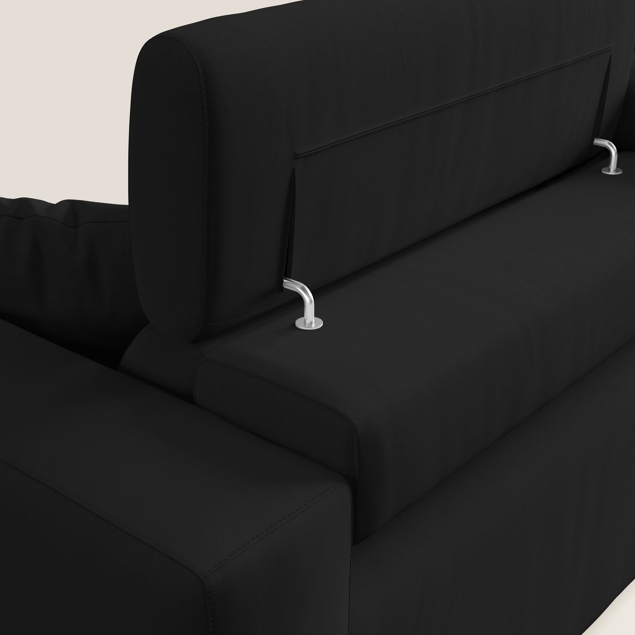 Orwell Sofa mit ausziehbarem Sitz aus abwaschbarer Mikrofaser T11