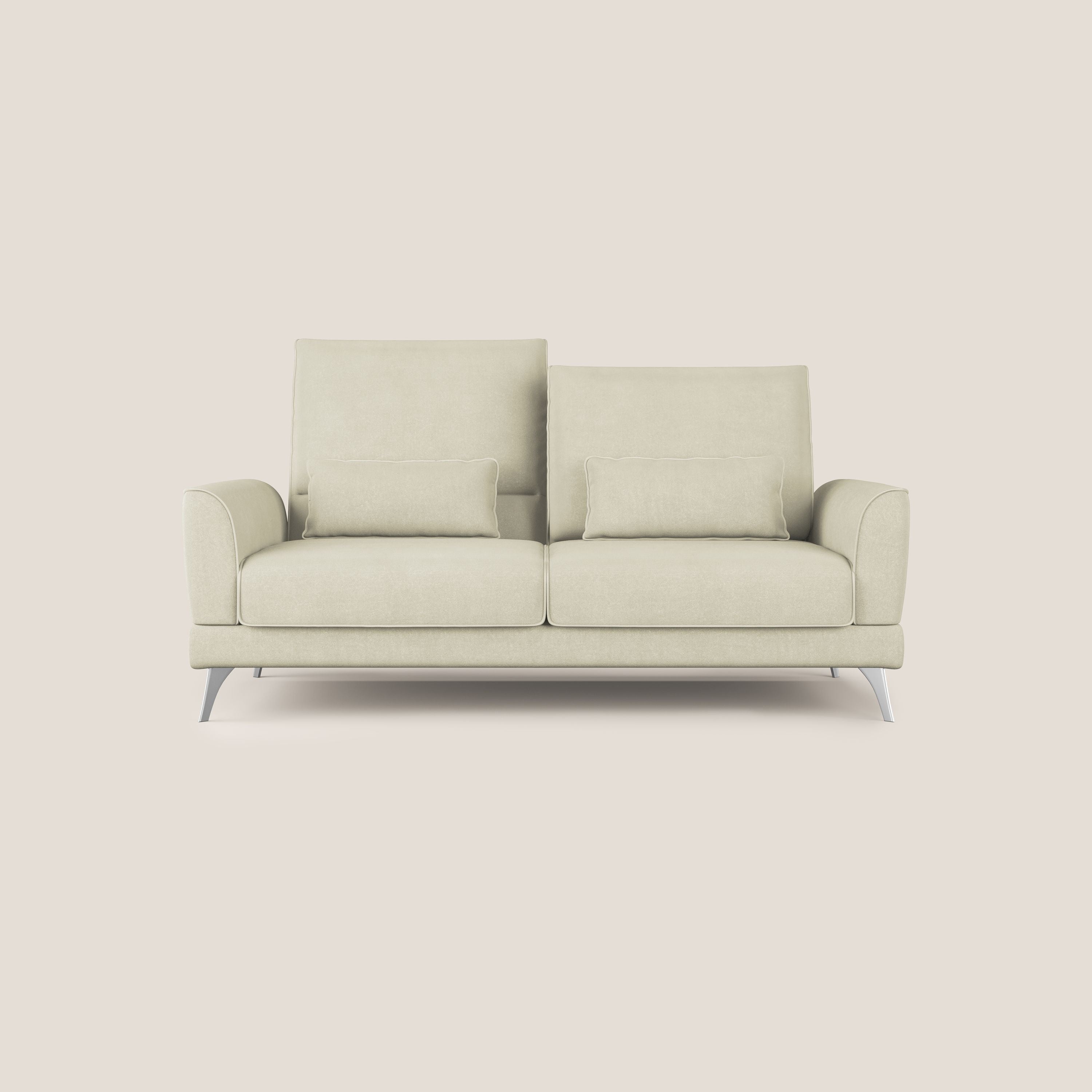 Tommy Divano relax con schienali traslanti in microfibra smacchiabile T11 panna - divani.store