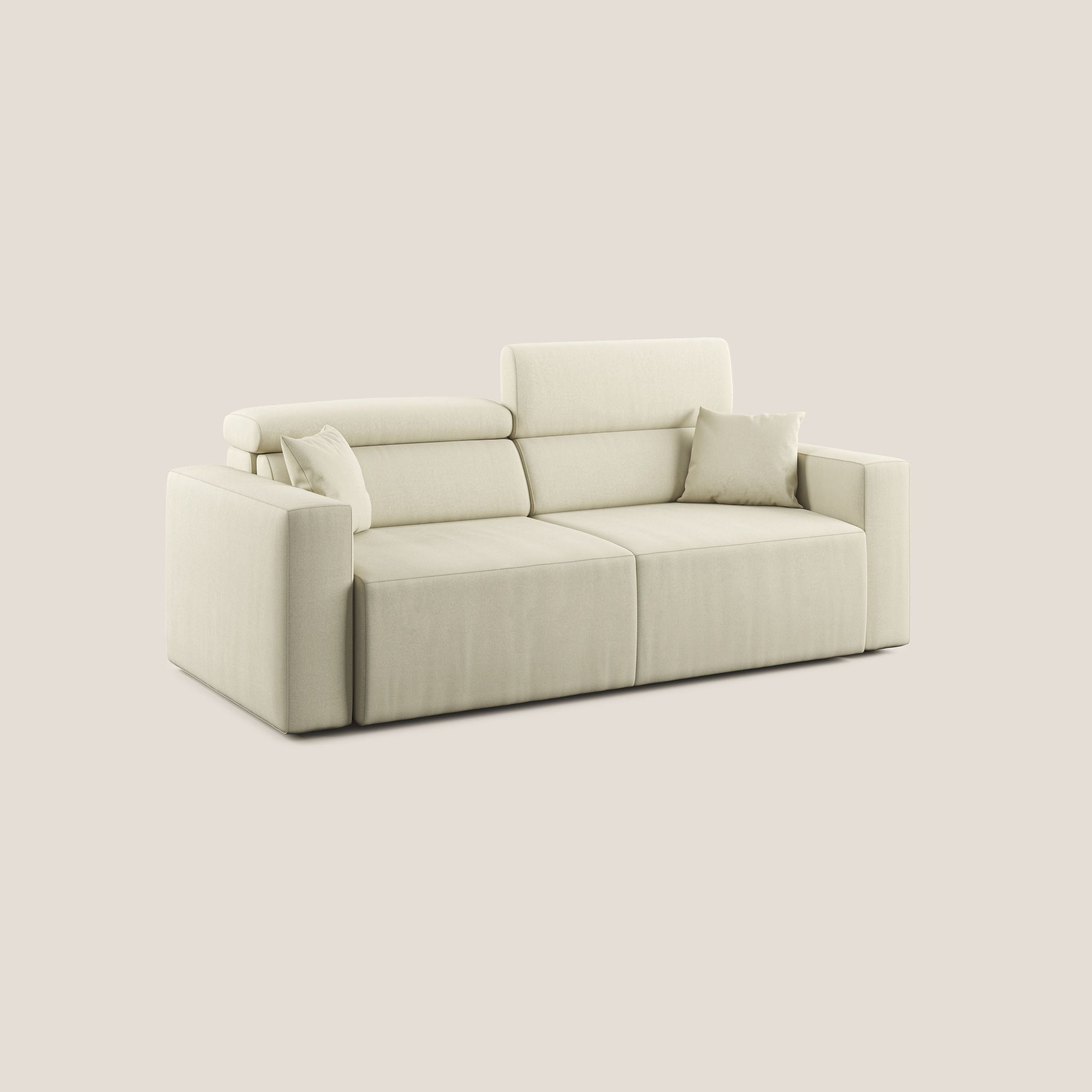 Orwell Sofa mit ausziehbarem Sitz aus abwaschbarer Mikrofaser T11