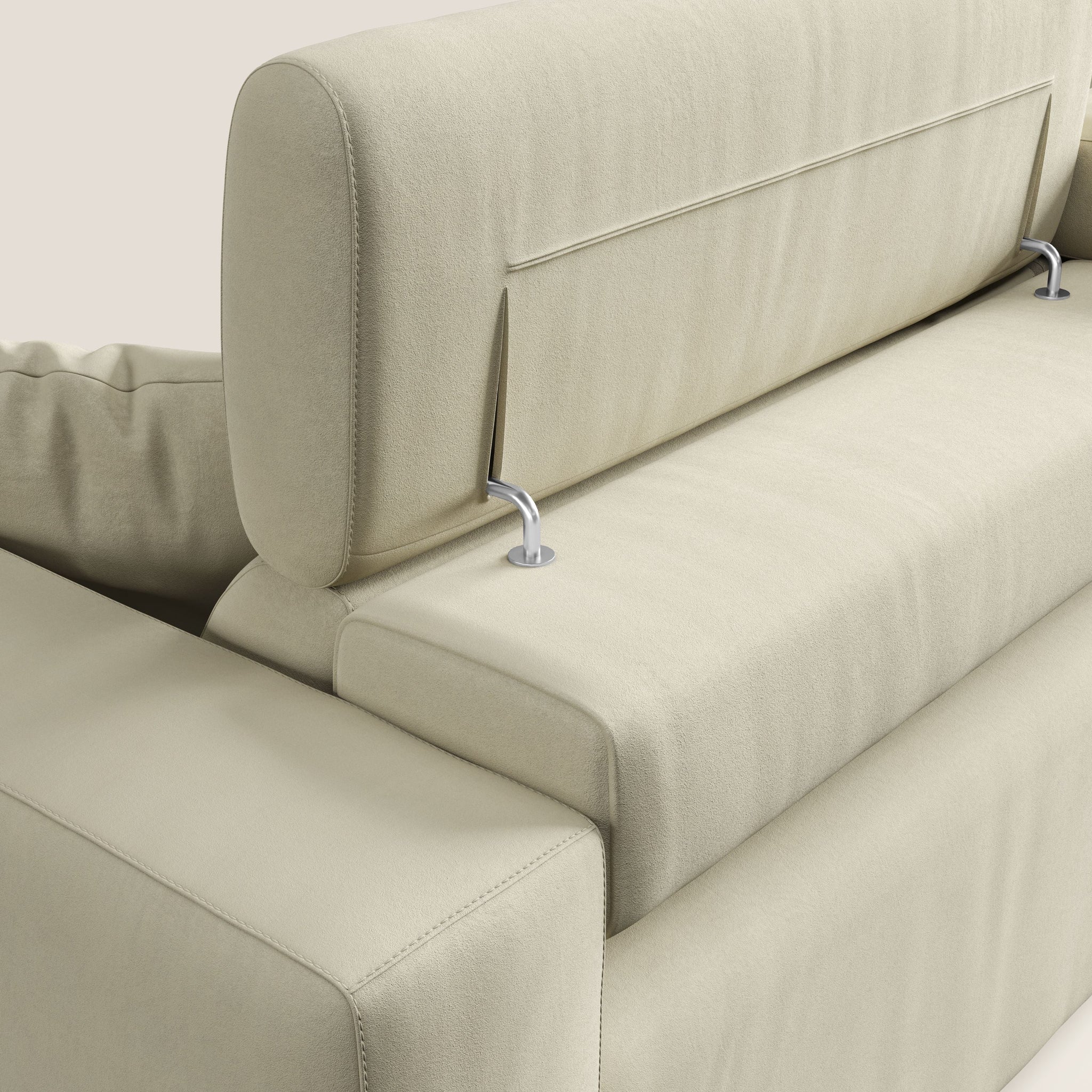 Orwell Sofa mit ausziehbarem Sitz aus abwaschbarer Mikrofaser T11