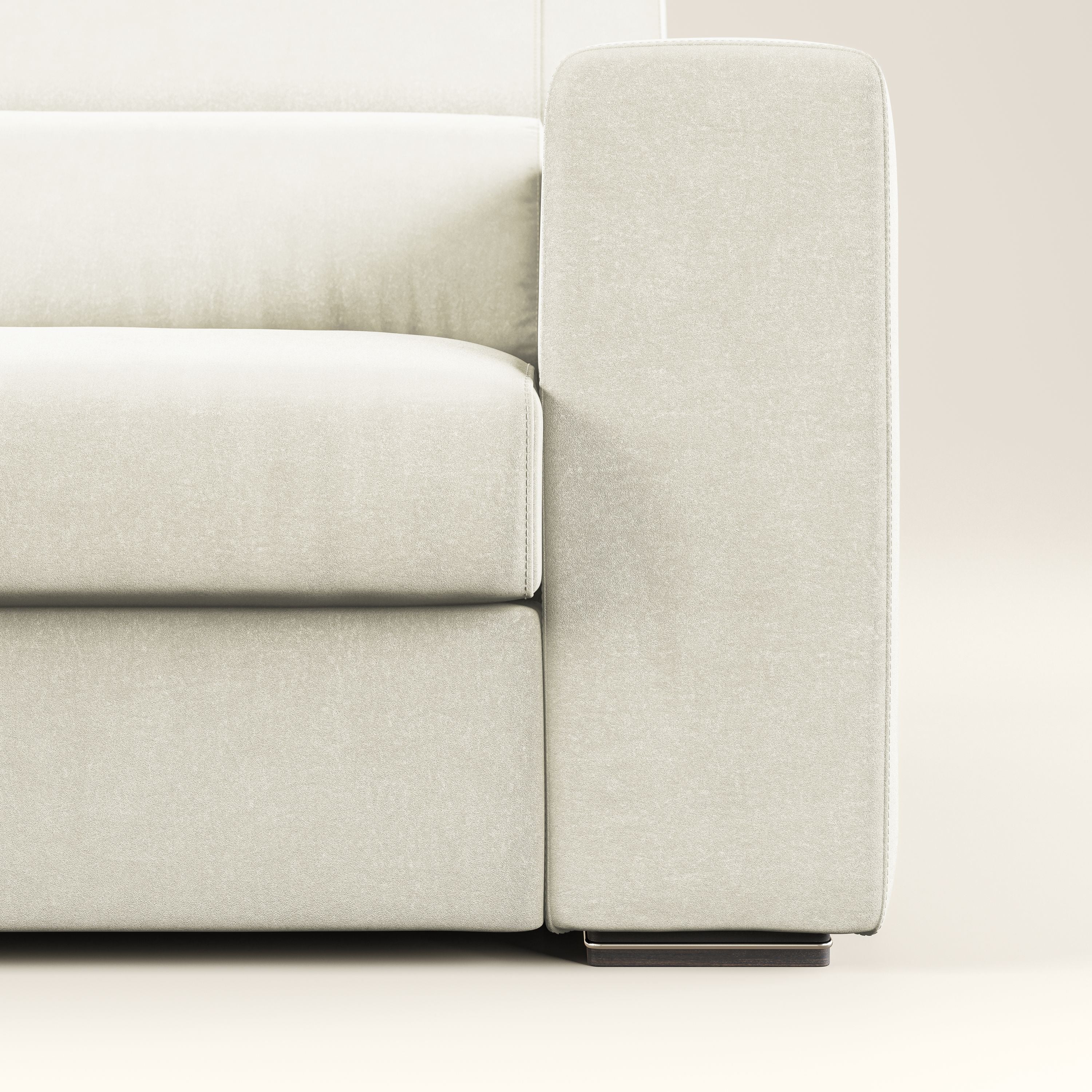 Vegas divano con poggiatesta reclinabili in microfibra smacchiabile T11 panna - divani.store