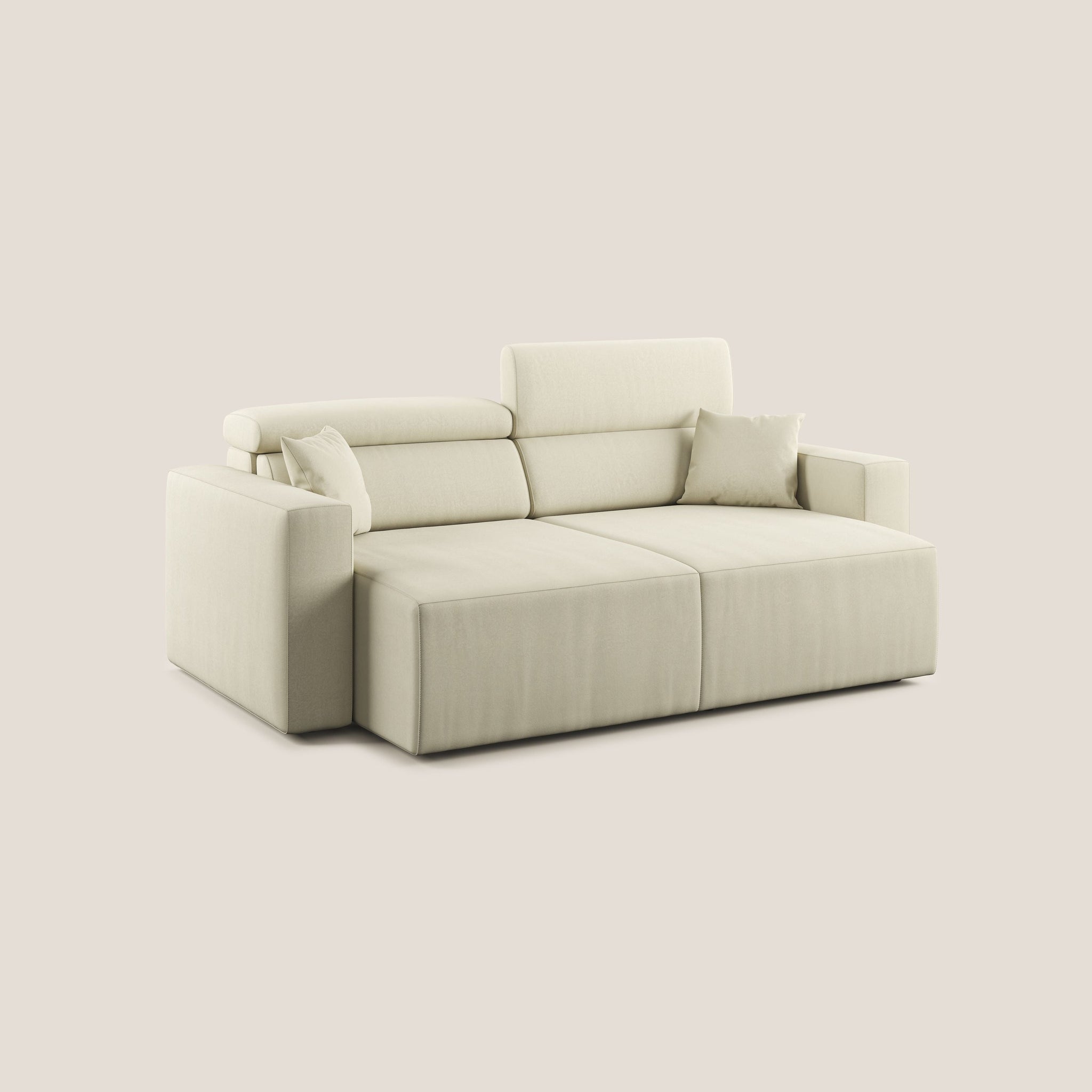 Orwell Sofa mit ausziehbarem Sitz aus abwaschbarer Mikrofaser T11