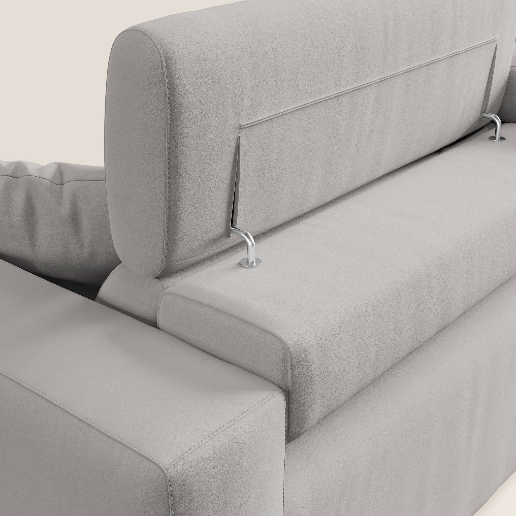 Orwell Sofa mit ausziehbarem Sitz aus abwaschbarer Mikrofaser T11