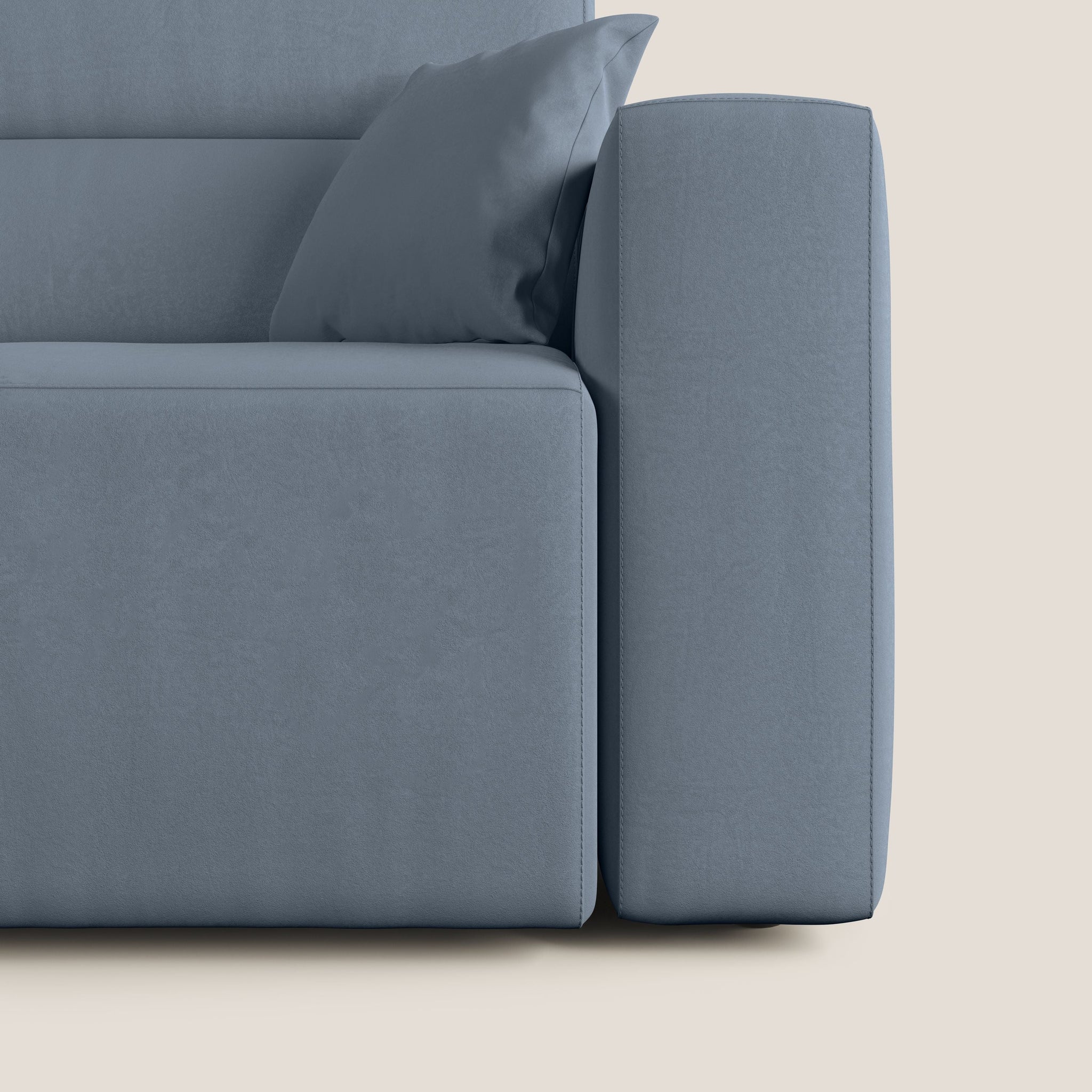 Orwell Sofa mit ausziehbarem Sitz aus abwaschbarer Mikrofaser T11