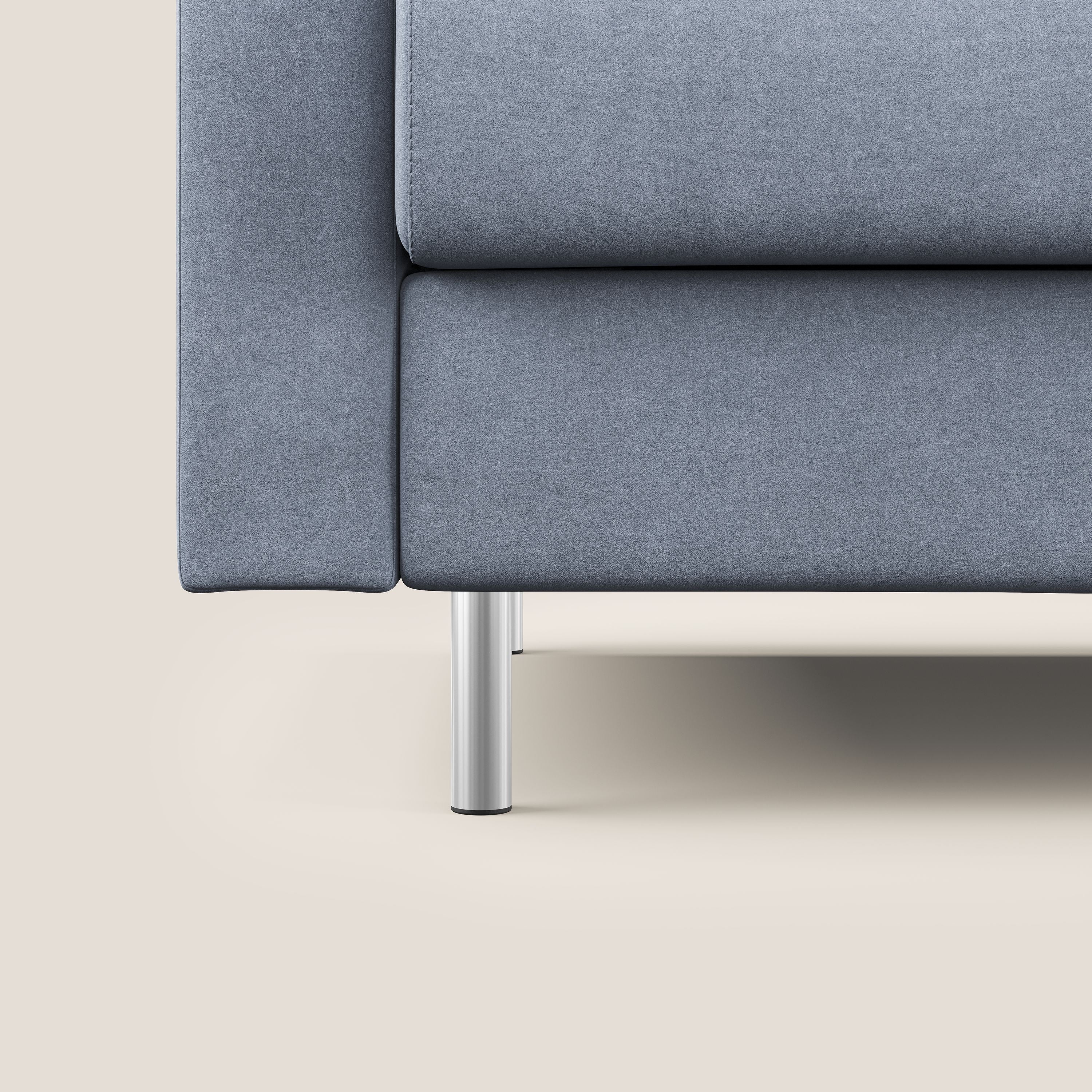 Megan divano letto matrimoniale in microfibra smacchiabile T11 carta da zucchero - divani.store