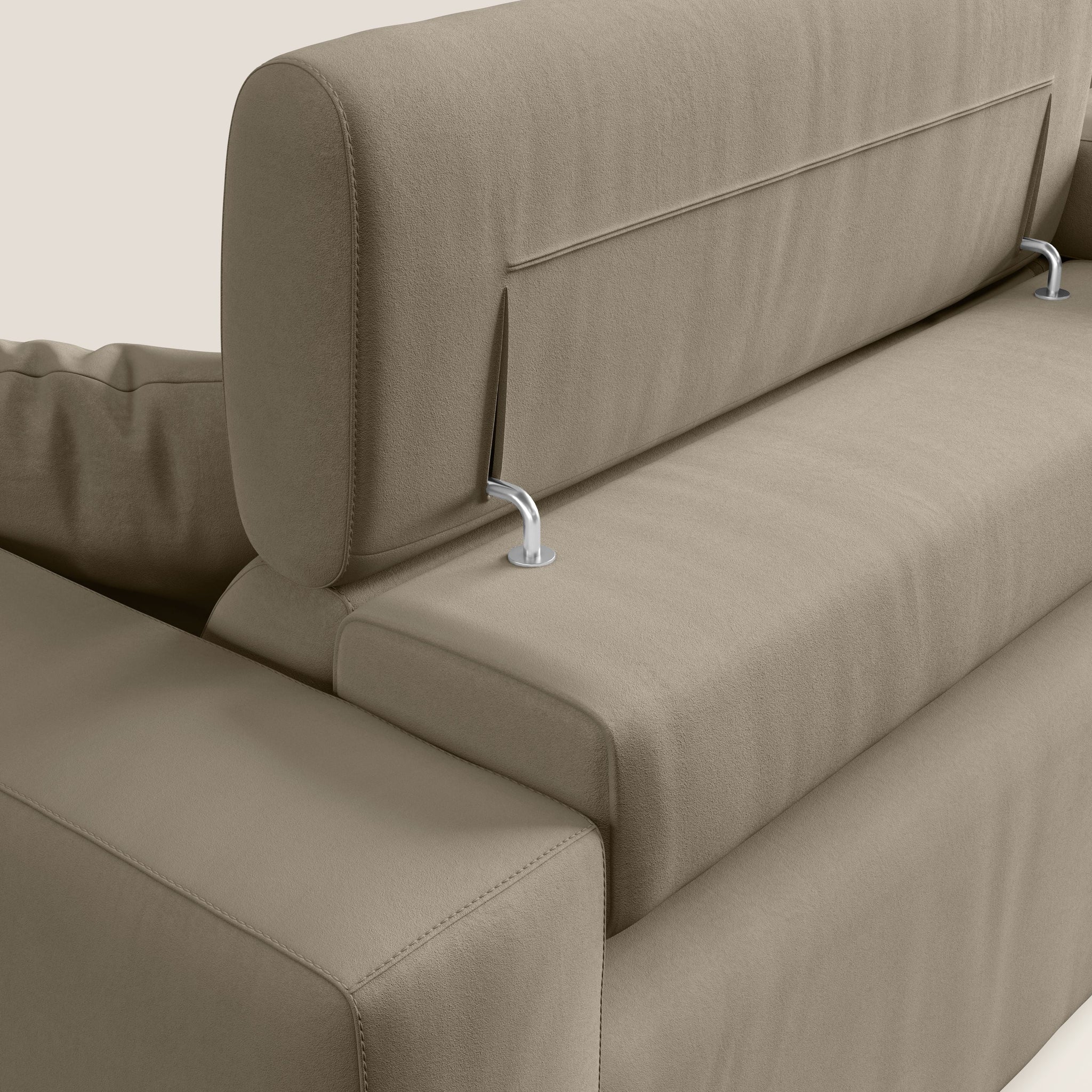 Orwell Sofa mit ausziehbarem Sitz aus abwaschbarer Mikrofaser T11