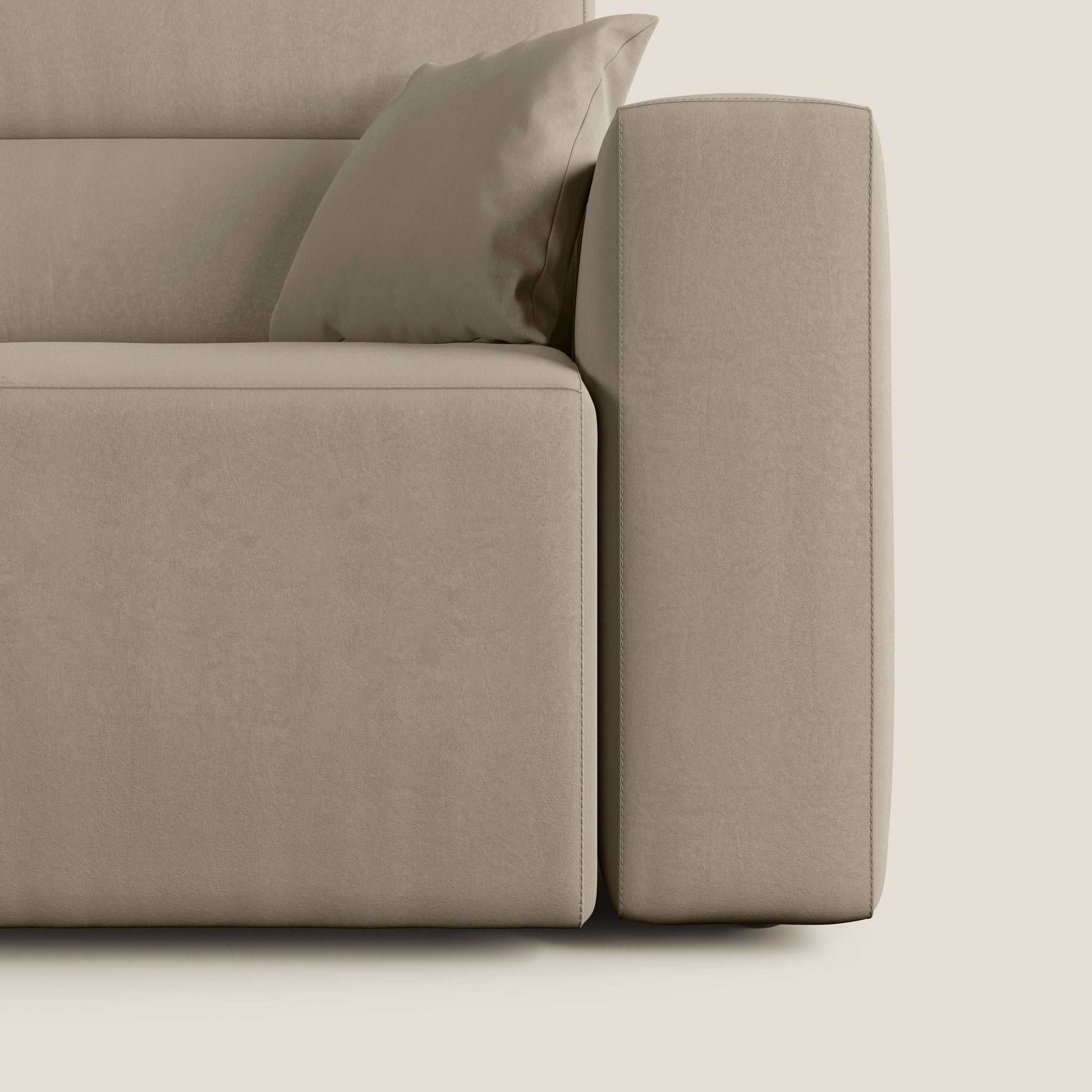 Orwell Sofa mit ausziehbarem Sitz aus abwaschbarer Mikrofaser T11