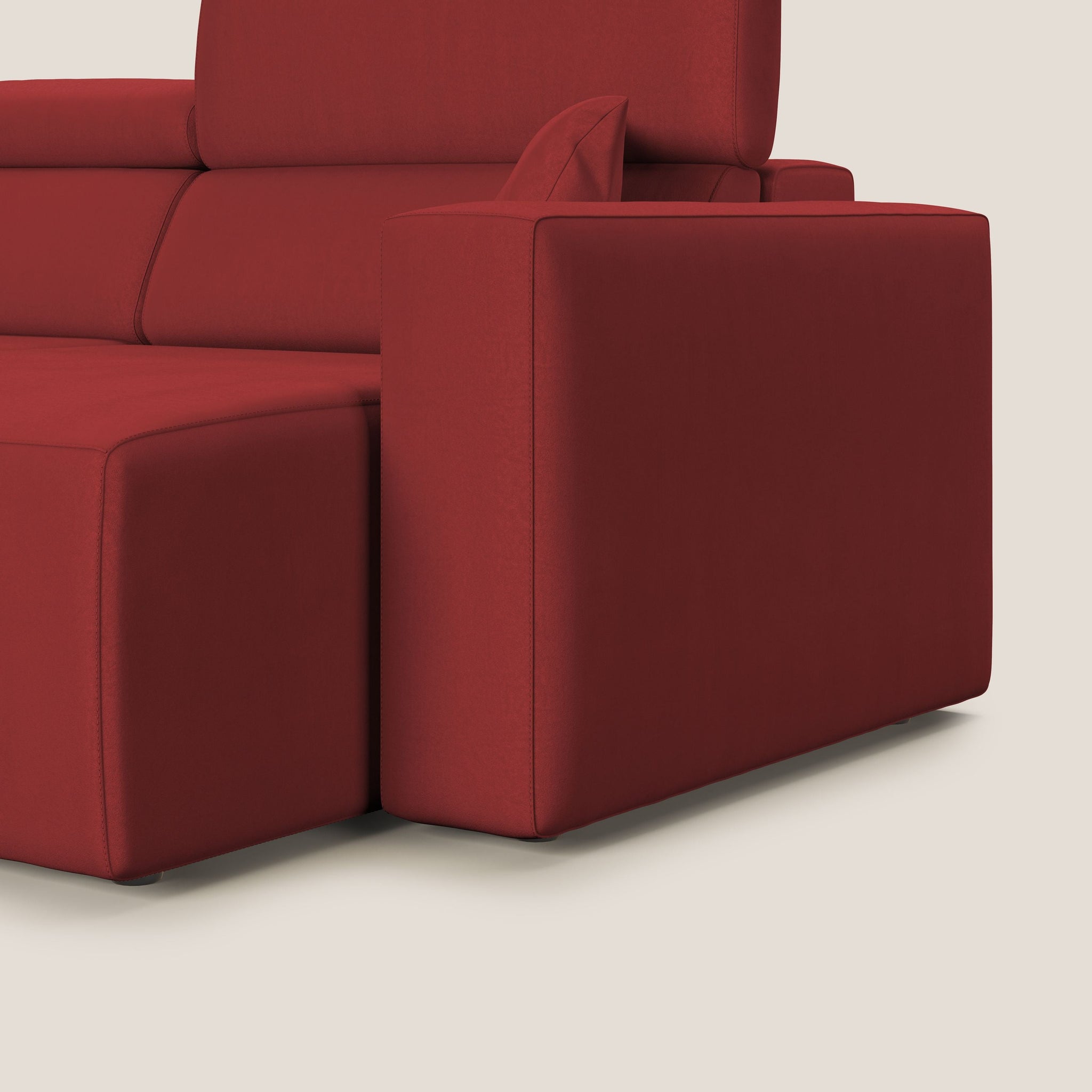 Orwell Sofa mit ausziehbarem Sitz aus abwaschbarer Mikrofaser T11