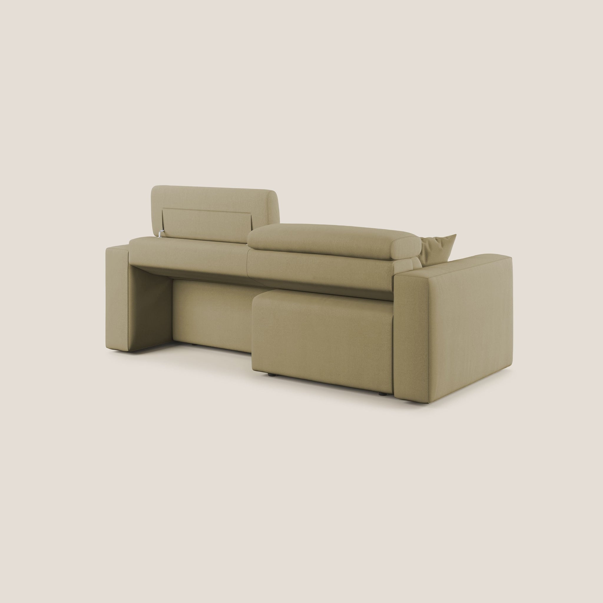 Orwell Sofa mit ausziehbarem Sitz aus abwaschbarer Mikrofaser T11