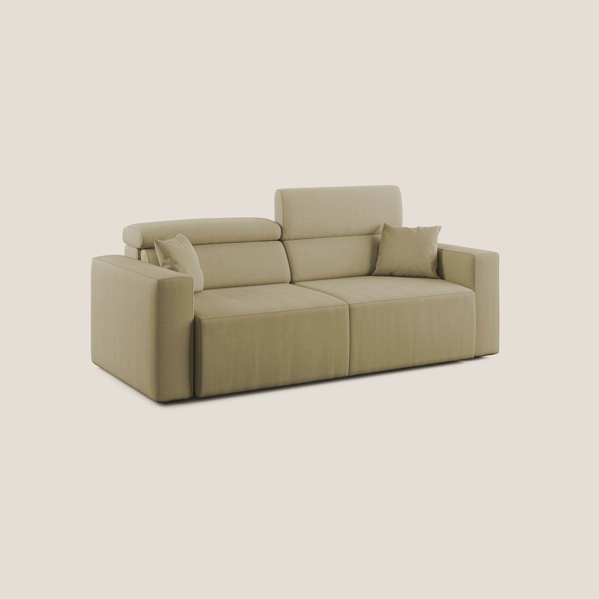 Orwell Sofa mit ausziehbarem Sitz aus abwaschbarer Mikrofaser T11