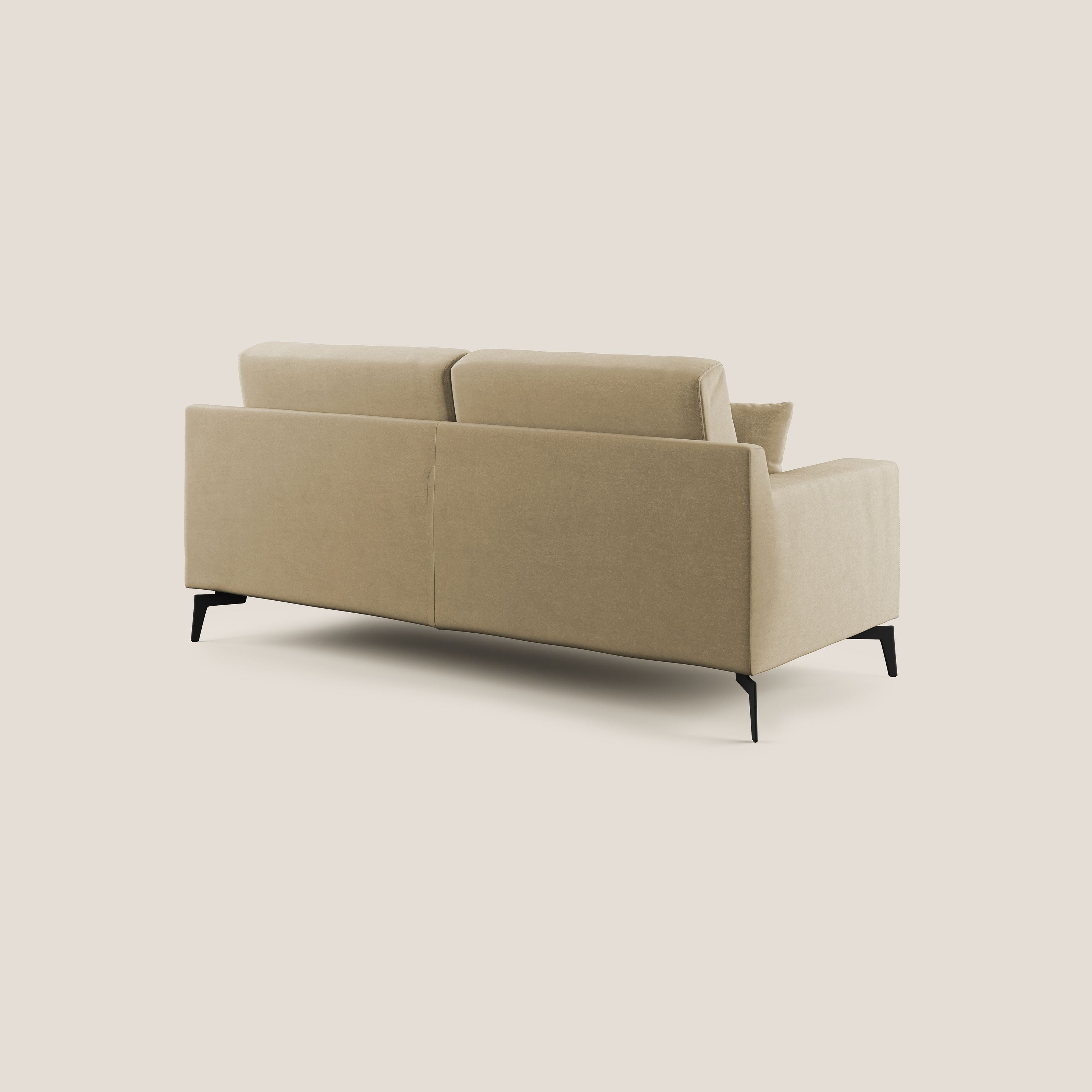 Prestige divano moderno in microfibra smacchiabile T11 beige - divani.store