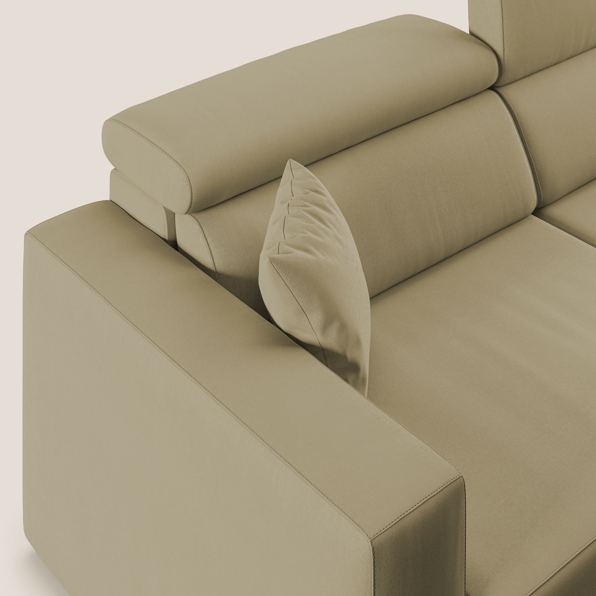 Orwell Sofa mit ausziehbarem Sitz aus abwaschbarer Mikrofaser T11