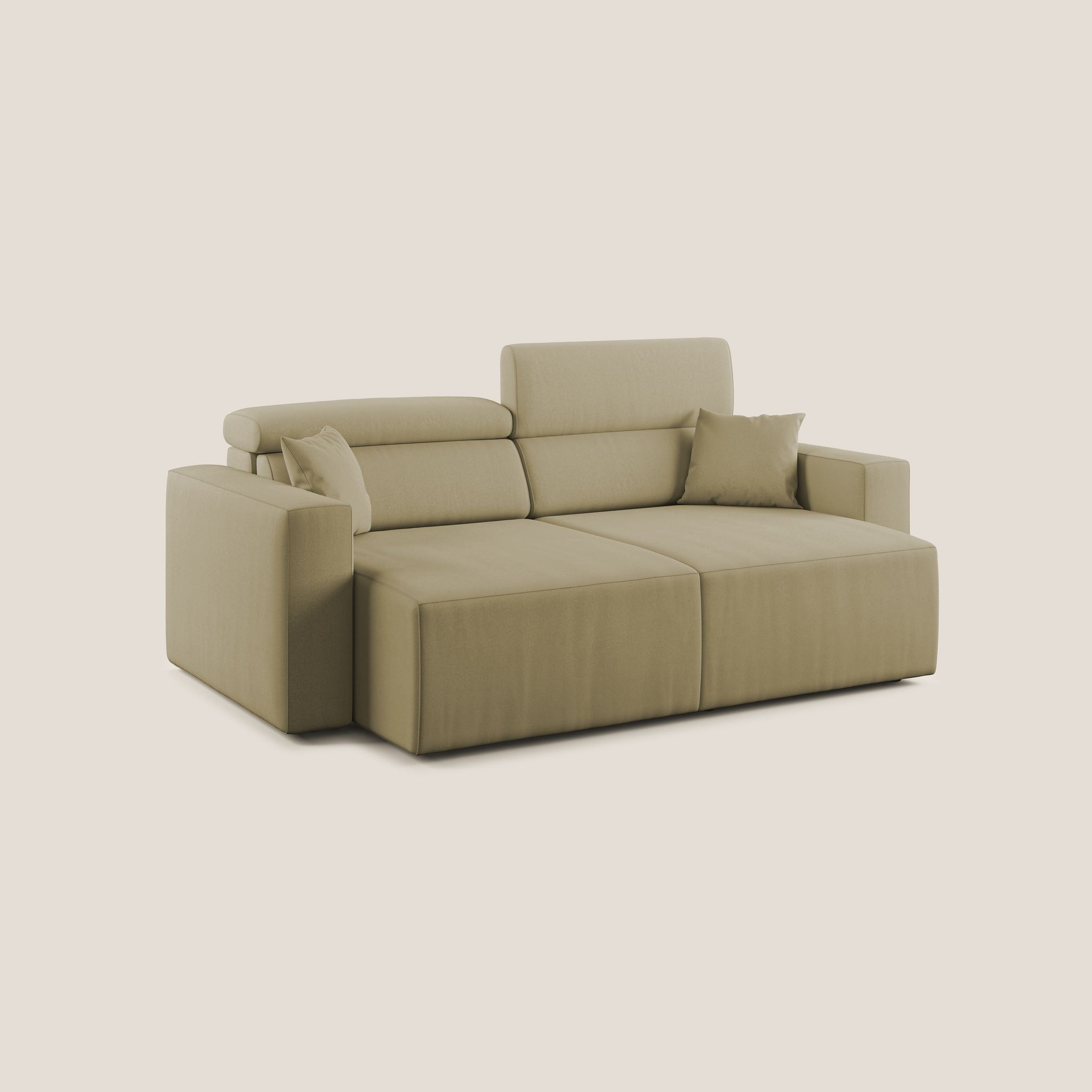 Orwell Sofa mit ausziehbarem Sitz aus abwaschbarer Mikrofaser T11