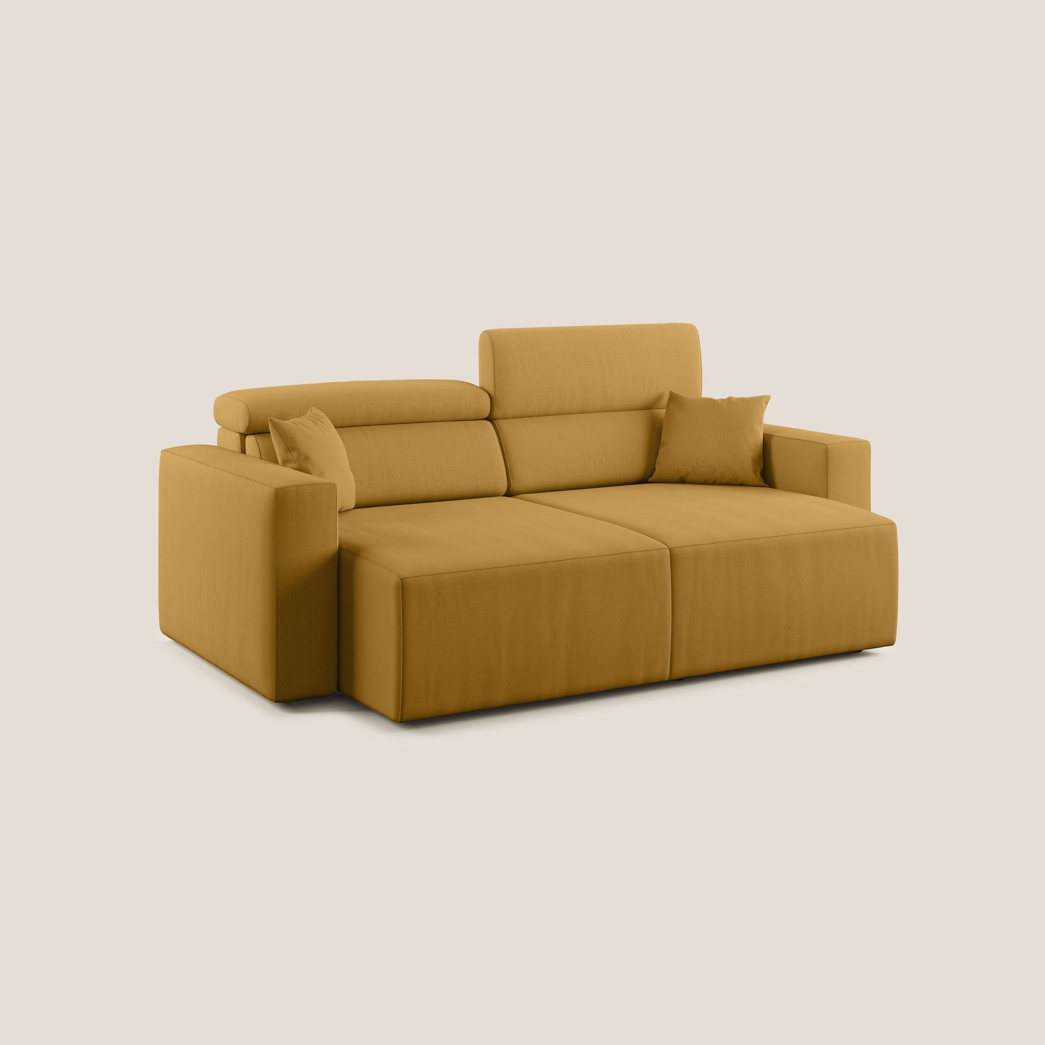 Orwell Sofa mit ausziehbarem Sitz aus abwaschbarer Mikrofaser T11