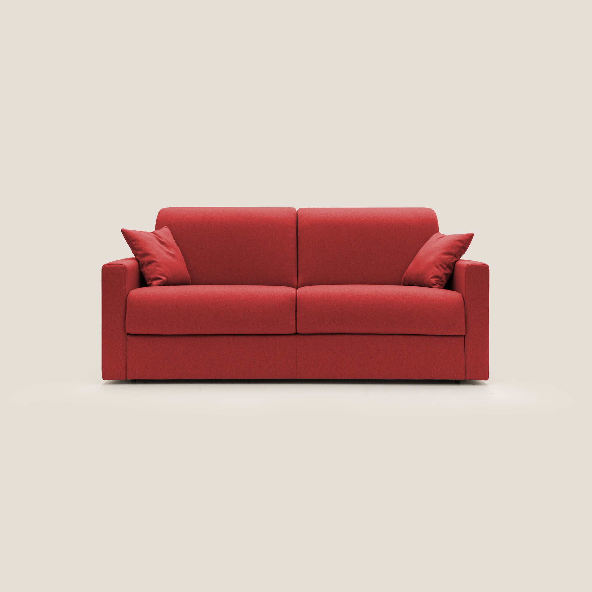 Chris Schlafsofa 186 cm (mat. 140x197 cm) aus wasserfestem Stoff T13 ROT