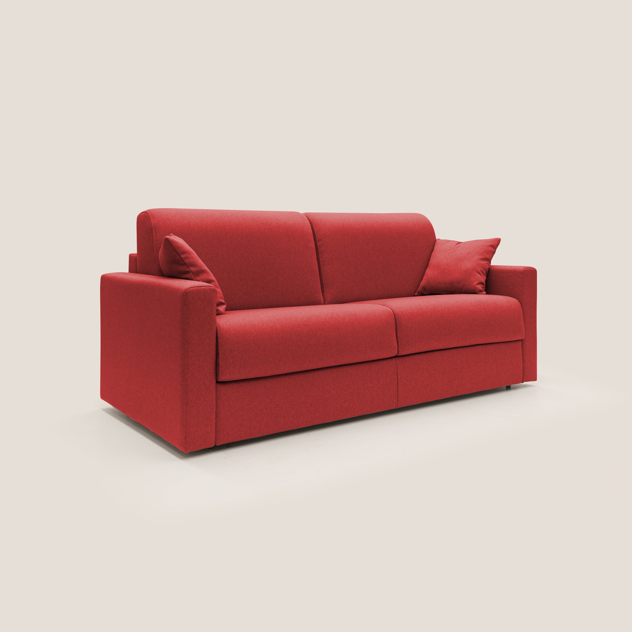 Chris Schlafsofa 186 cm (mat. 140x197 cm) aus wasserfestem Stoff T13 ROT