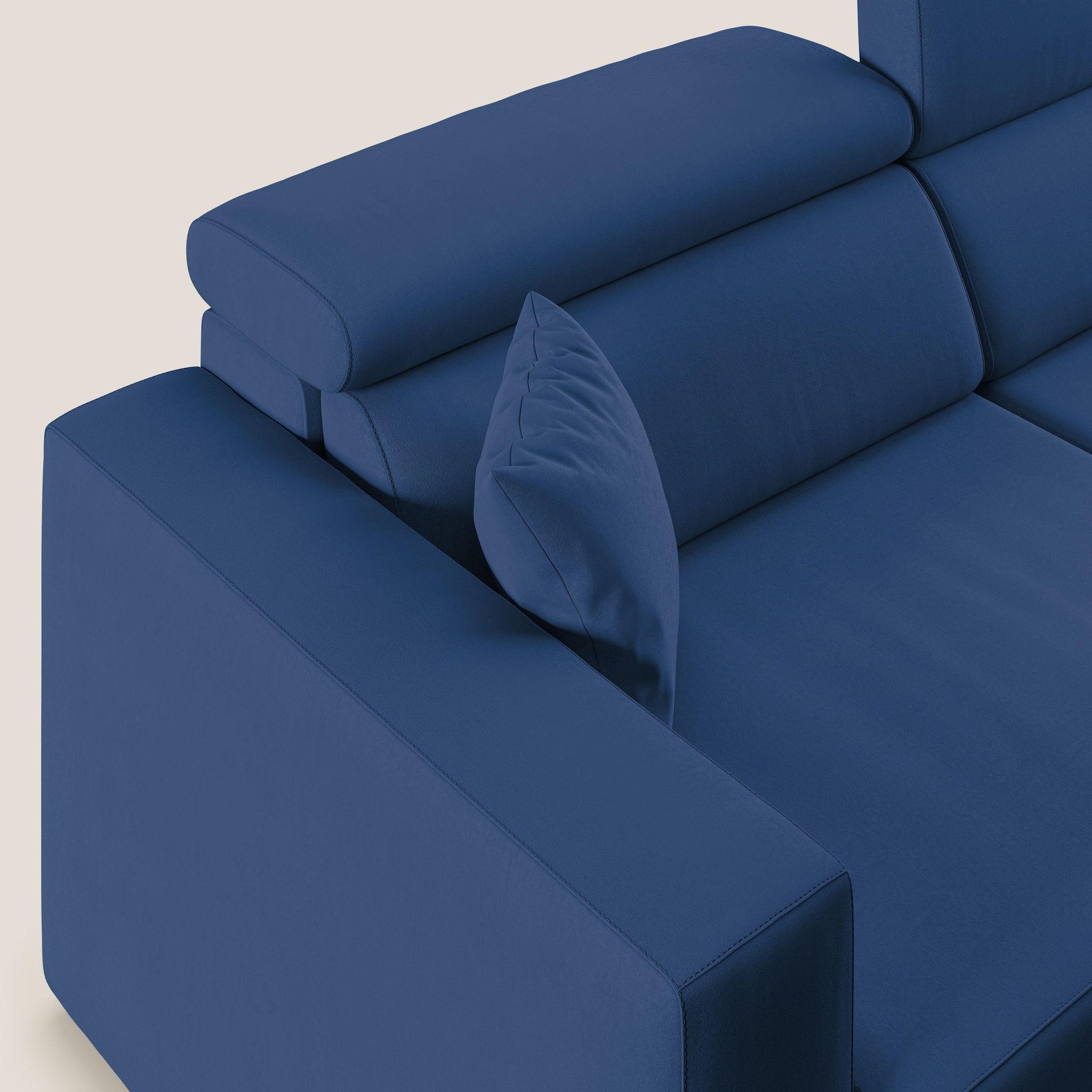 Orwell Sofa mit ausziehbarem Sitz aus abwaschbarer Mikrofaser T11