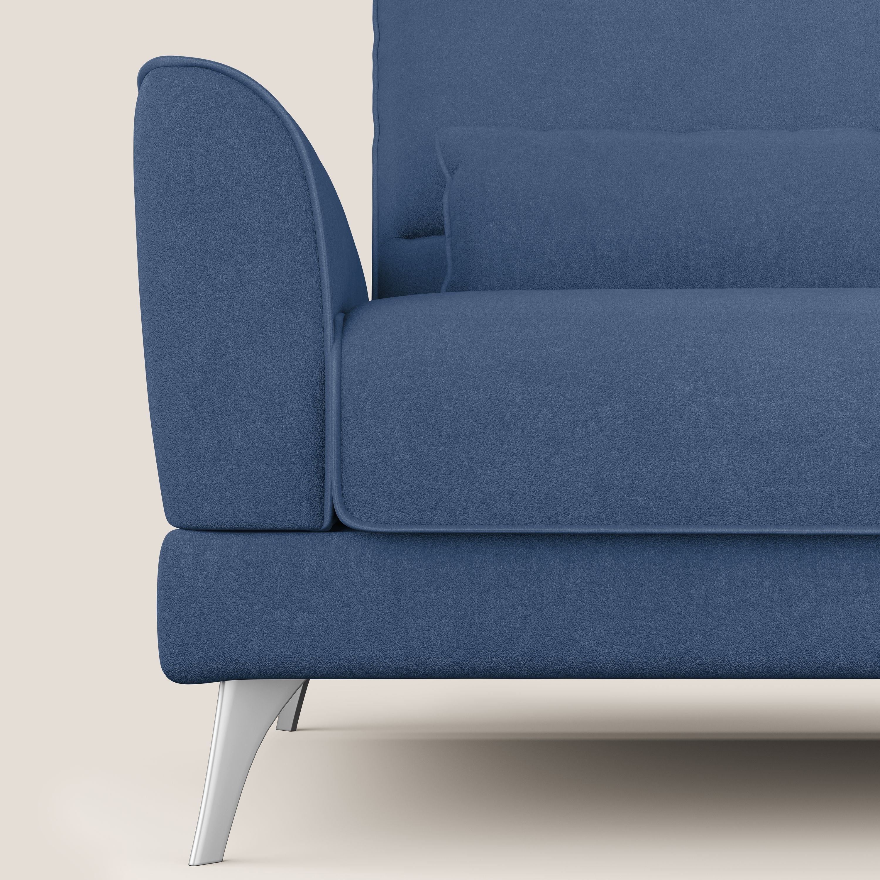 Tommy Divano relax con schienali traslanti in microfibra smacchiabile T11 blu - divani.store