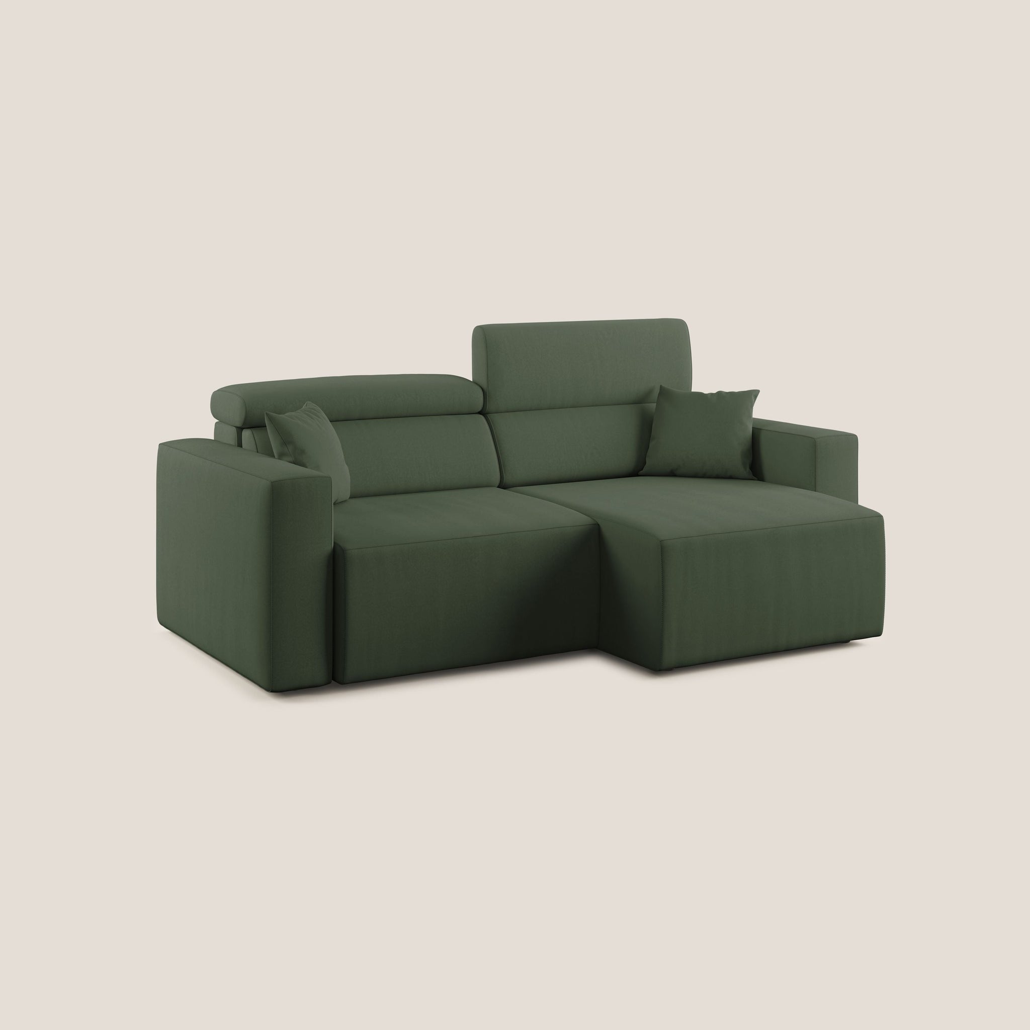 Orwell Sofa mit ausziehbarem Sitz aus abwaschbarer Mikrofaser T11