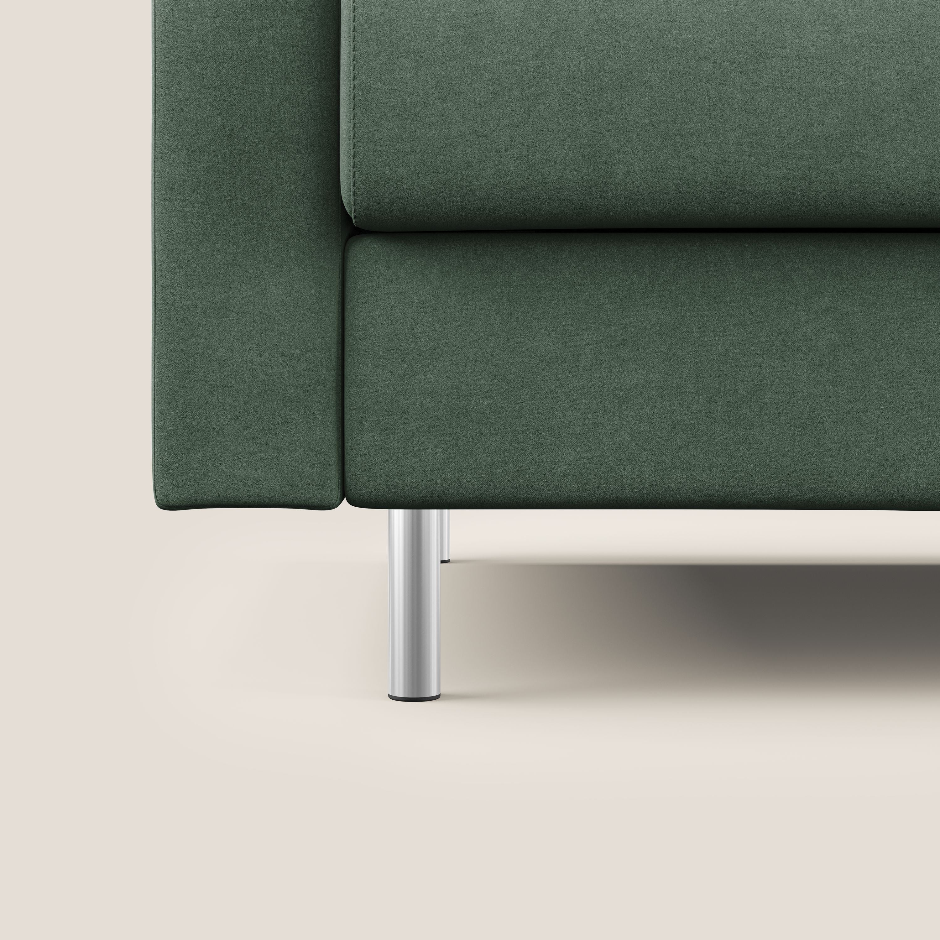 Megan divano letto matrimoniale in microfibra smacchiabile T11 verde - divani.store