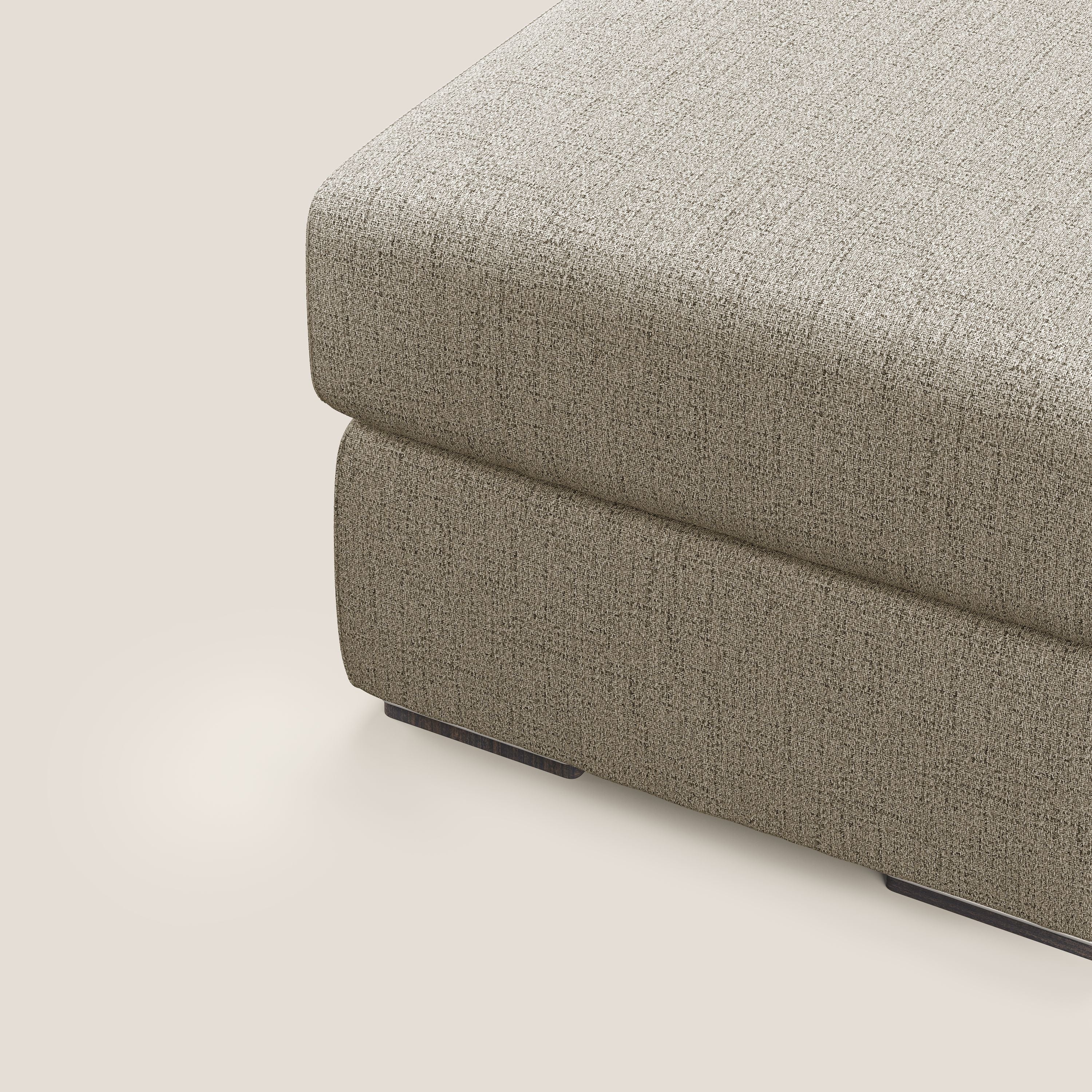 Sun pouf apribile contenitore in tessuto impermeabile fiammato T03 marrone - divani.store