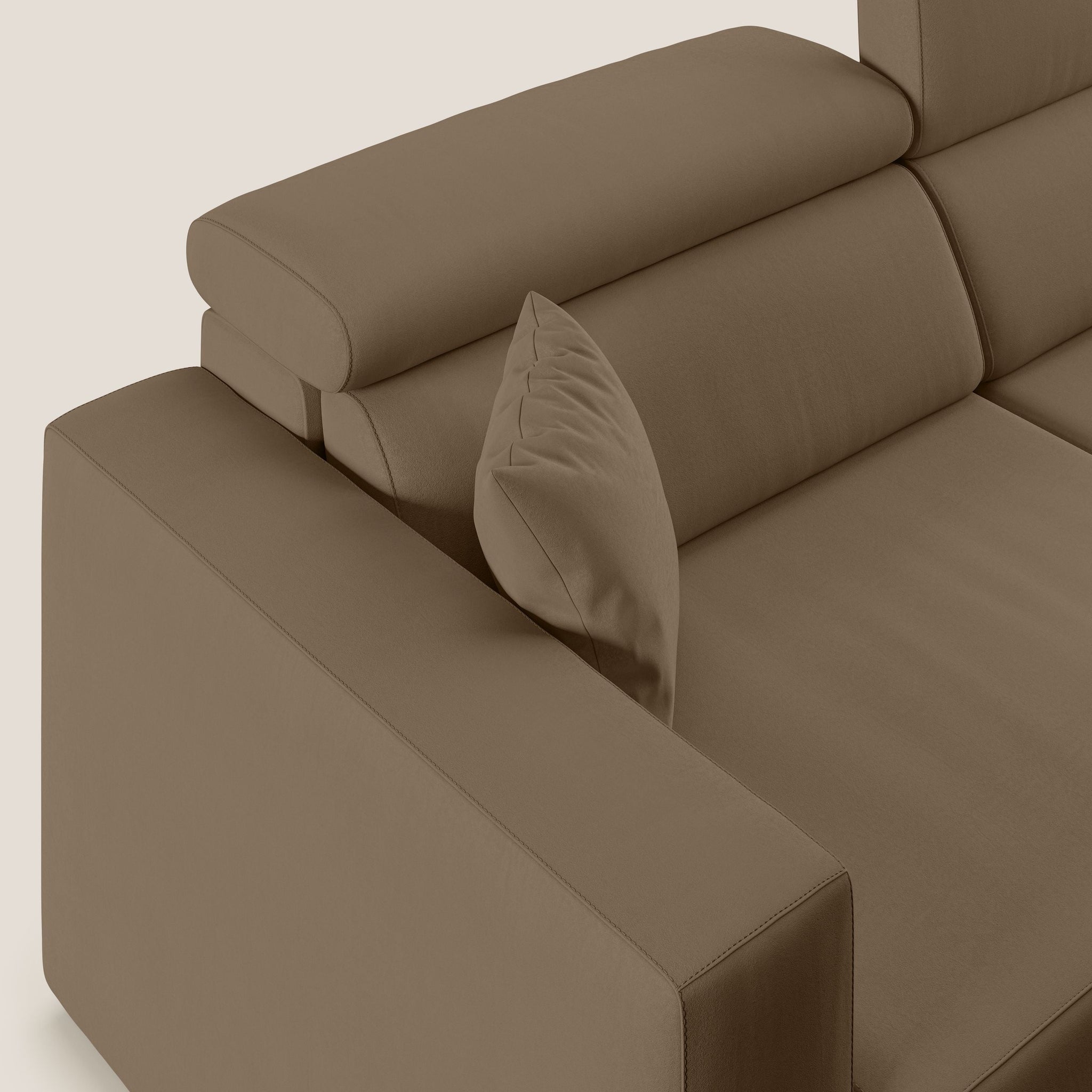 Orwell Sofa mit ausziehbarem Sitz aus abwaschbarer Mikrofaser T11