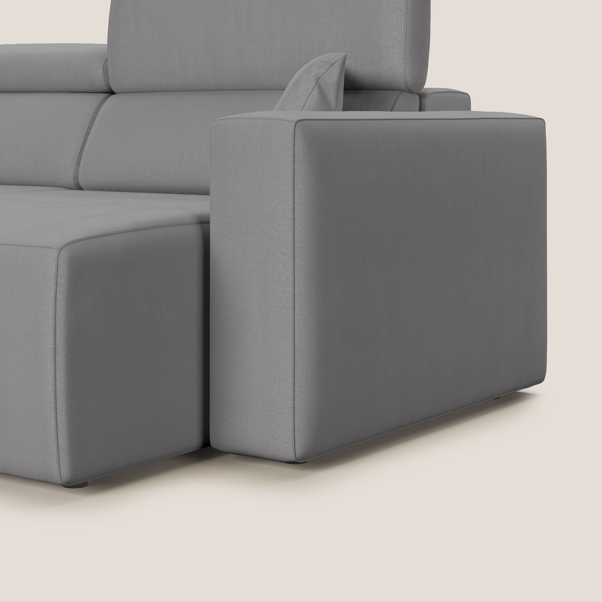 Orwell Sofa mit ausziehbarem Sitz aus abwaschbarer Mikrofaser T11