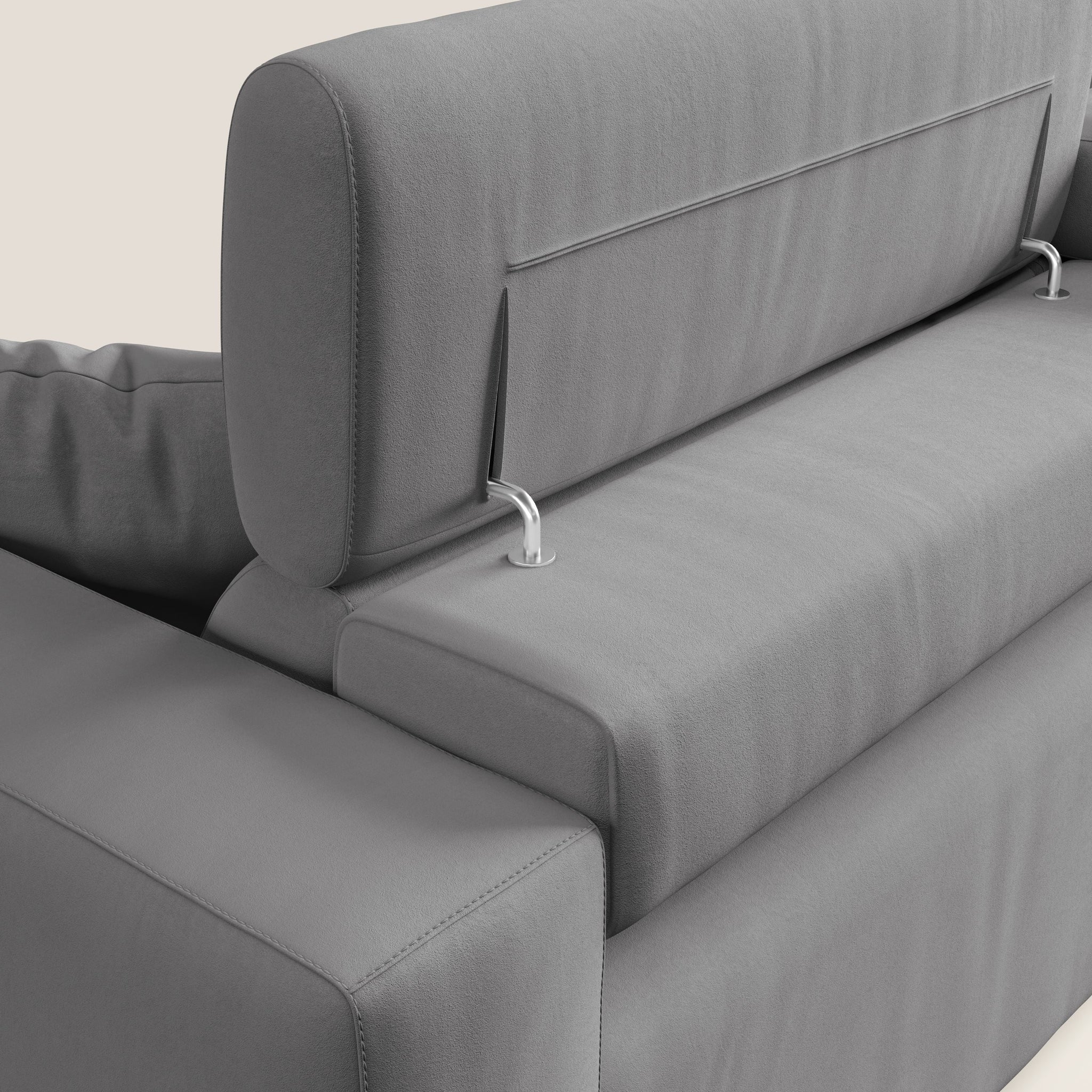 Orwell Sofa mit ausziehbarem Sitz aus abwaschbarer Mikrofaser T11