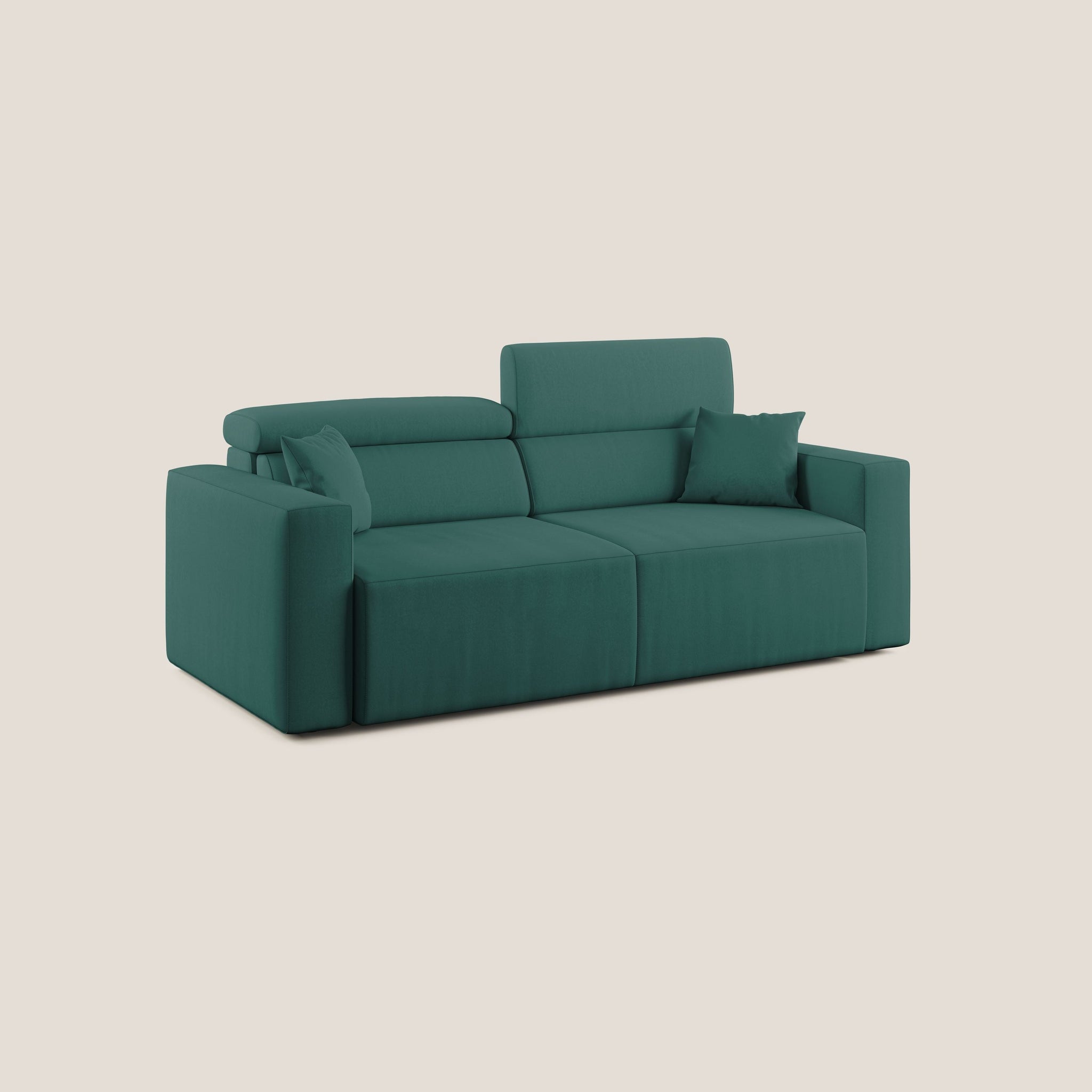 Orwell Sofa mit ausziehbarem Sitz aus abwaschbarer Mikrofaser T11