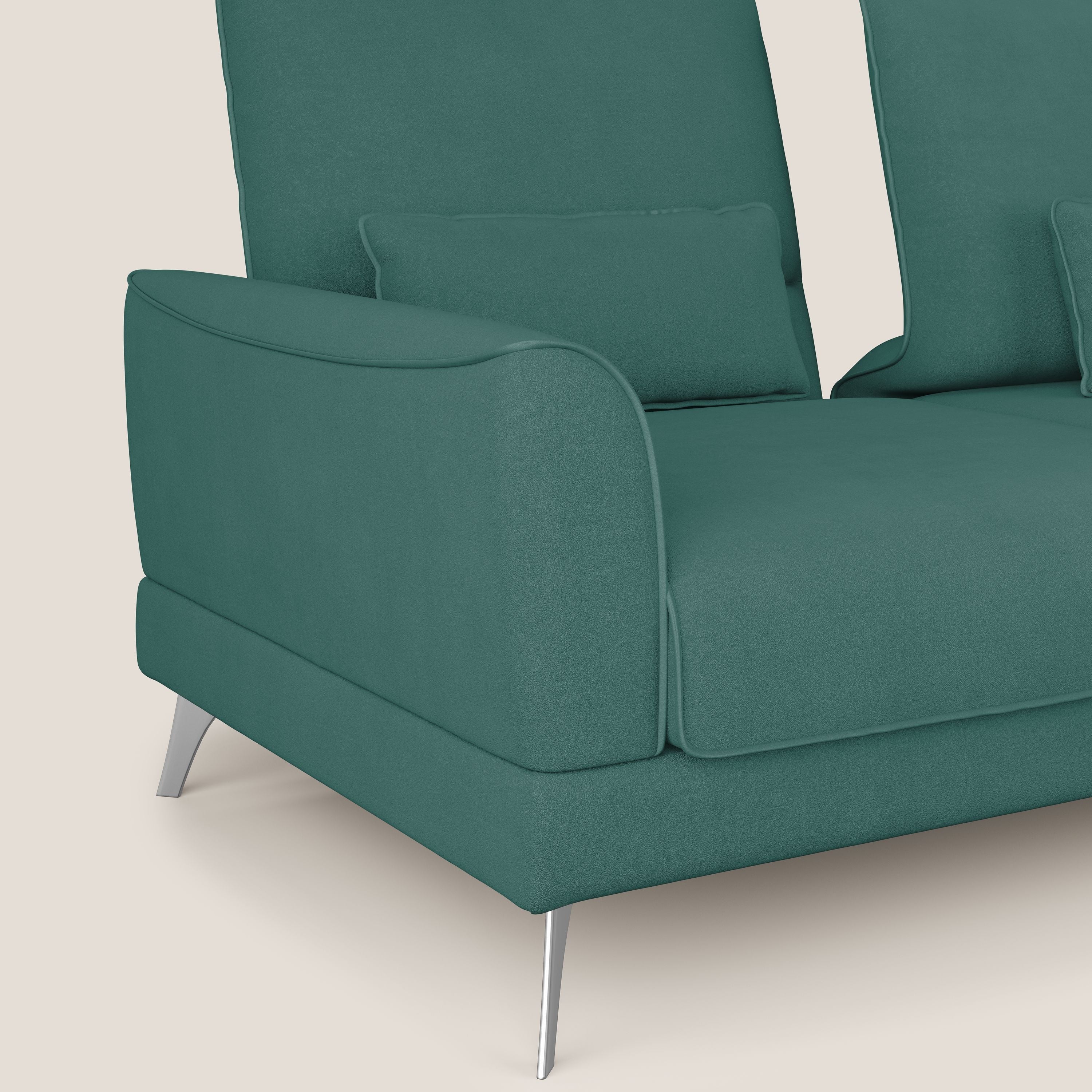 Tommy Divano relax con schienali traslanti in microfibra smacchiabile T11 petrolio - divani.store