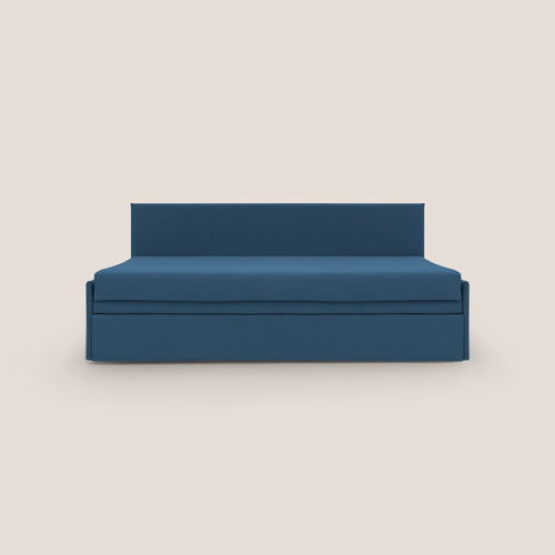 Naviglio Divano duplex con doppio letto in tessuto simil cotone impermeabile T13 blu - divani.store
