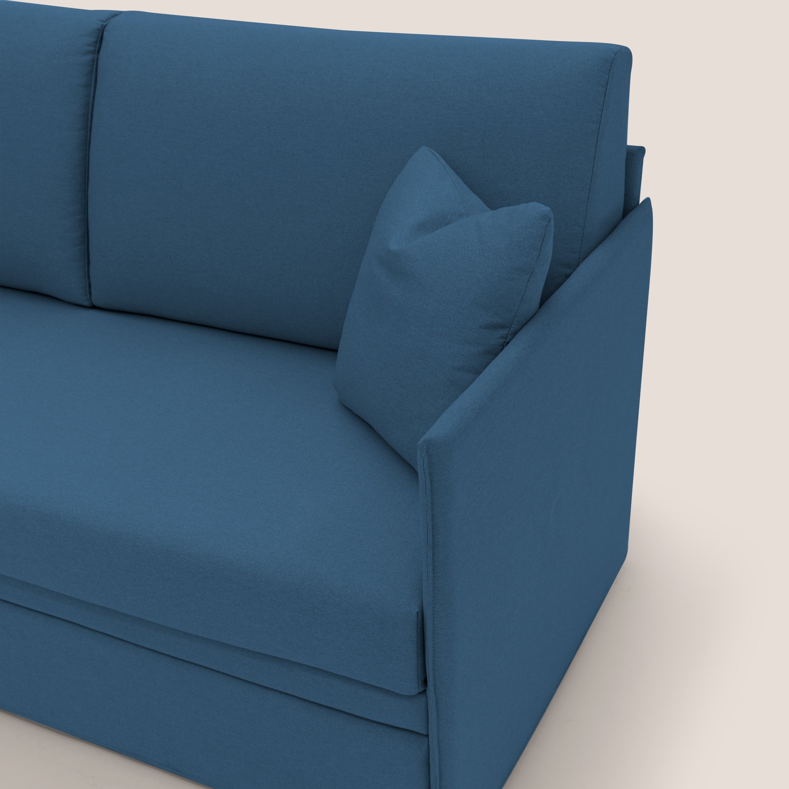 Tortona Divano duplex con doppio letto in tessuto simil cotone impermeabile T13 blu - divani.store