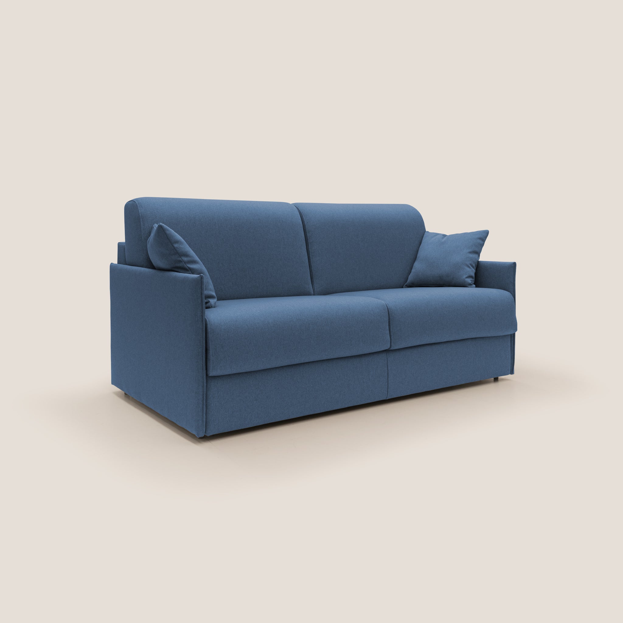 Evans Schlafsofa 189 cm (mat. 160x197 cm) aus wasserfestem Stoff T13 BLAU