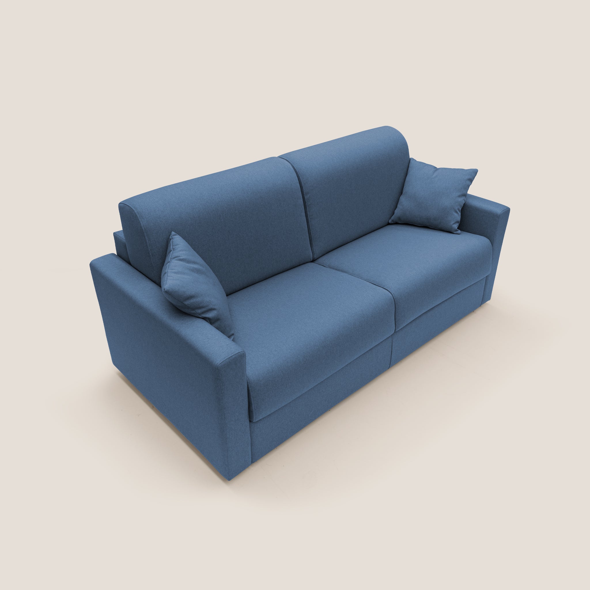 Chris Schlafsofa 186 cm (mat. 140x197 cm) aus wasserfestem Stoff T13 BLAU