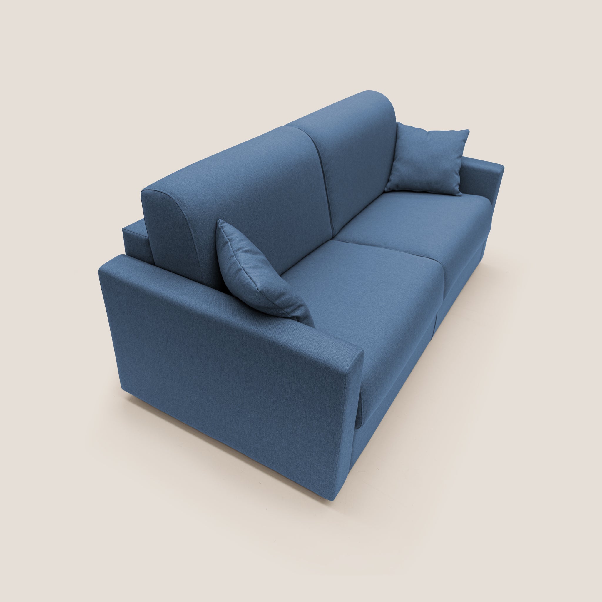 Chris Schlafsofa 186 cm (mat. 140x197 cm) aus wasserfestem Stoff T13 BLAU