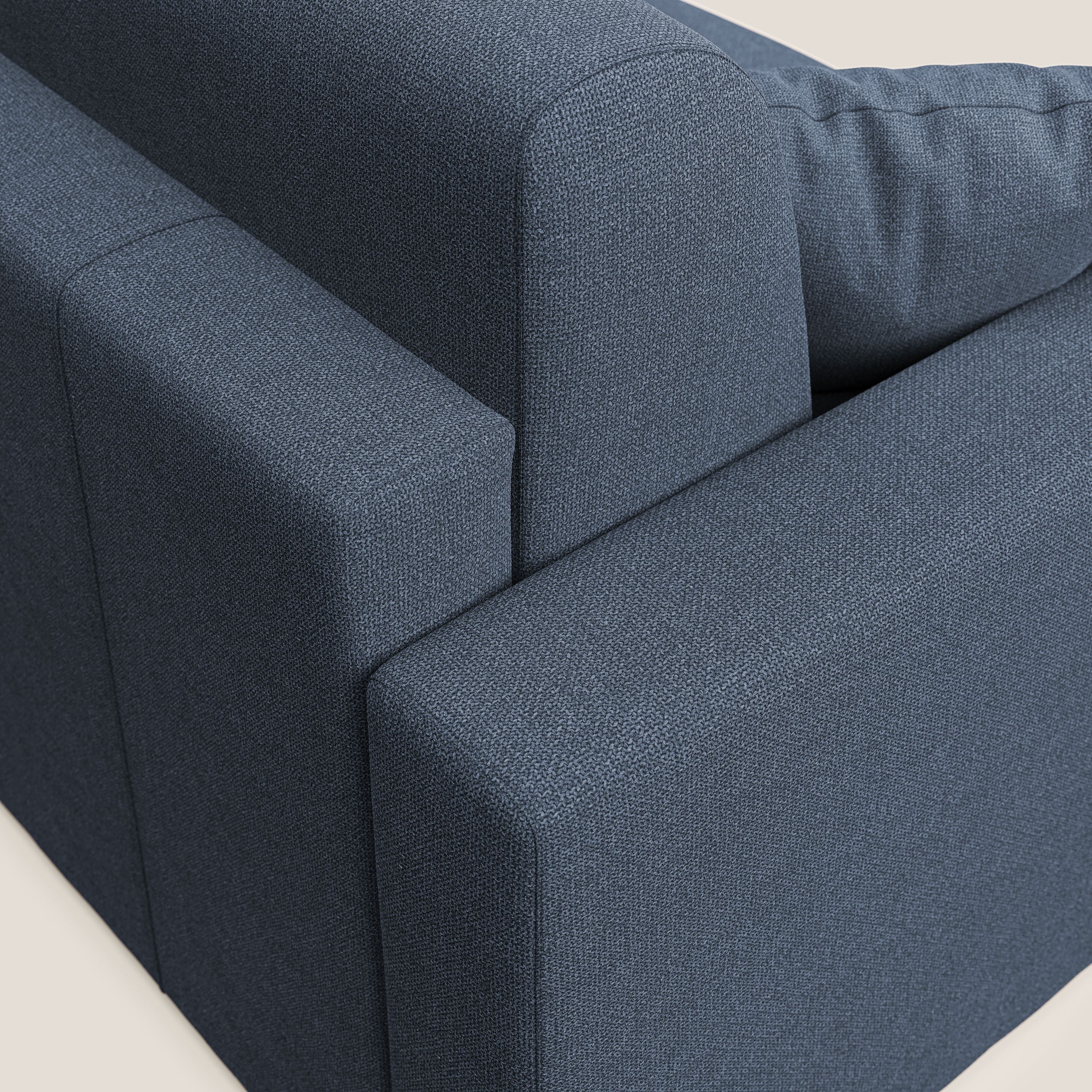 Best Divano letto matrimoniale in tessuto smacchiabile QuickClean T08 blu - divani.store