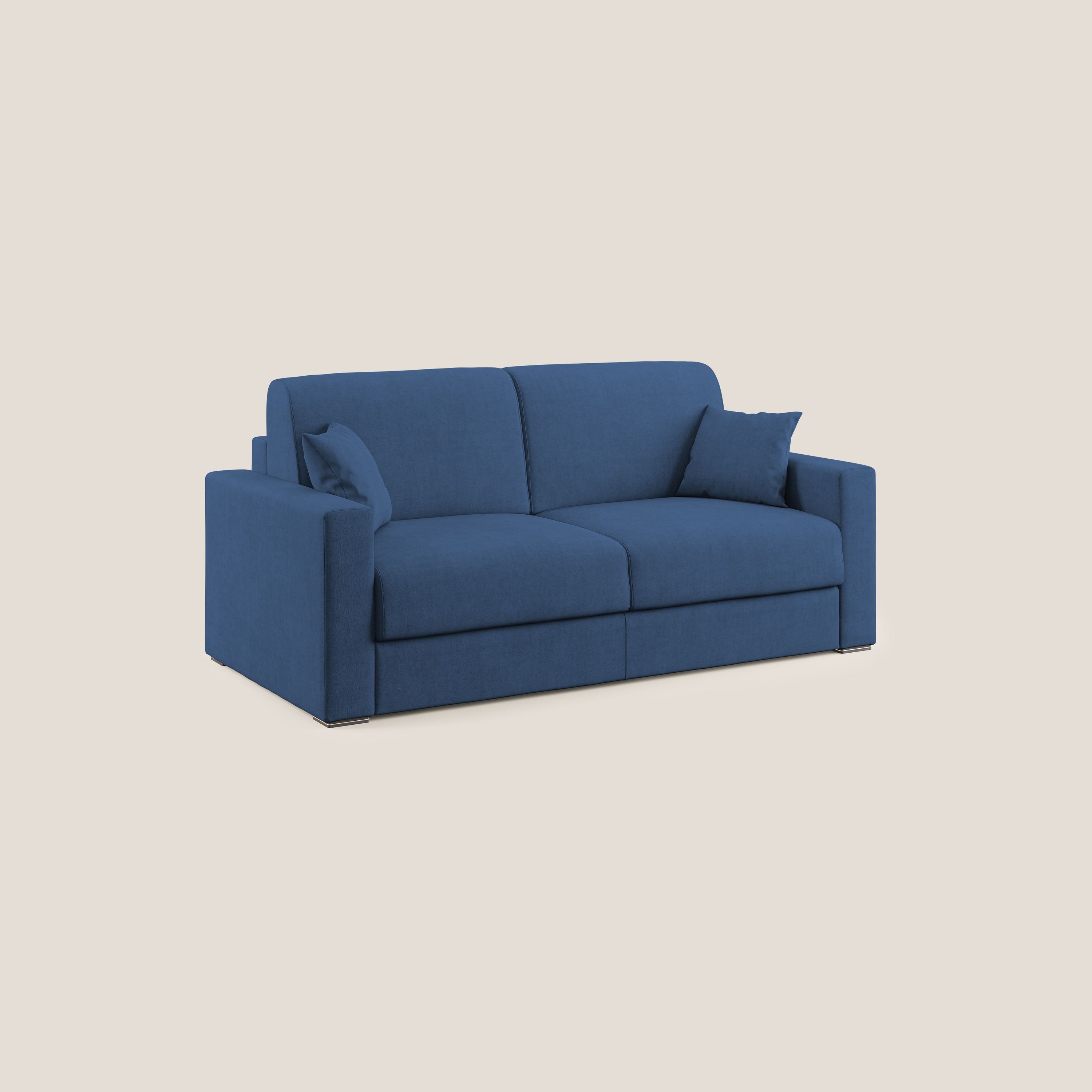 Best Divano letto matrimoniale in tessuto impermeabile T02 blu - divani.store