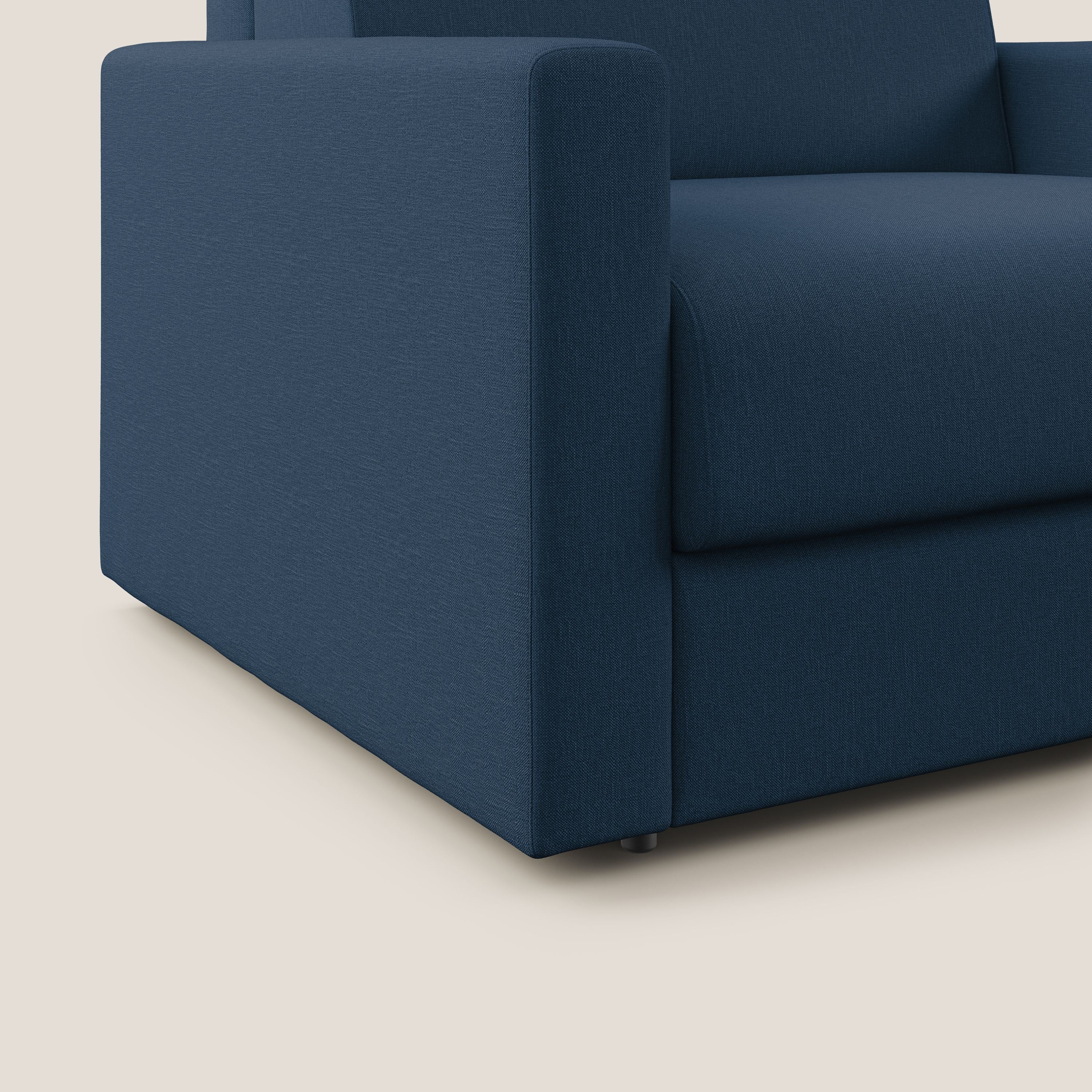 Chris poltrona letto in tessuto impermeabile T13 blu - divani.store