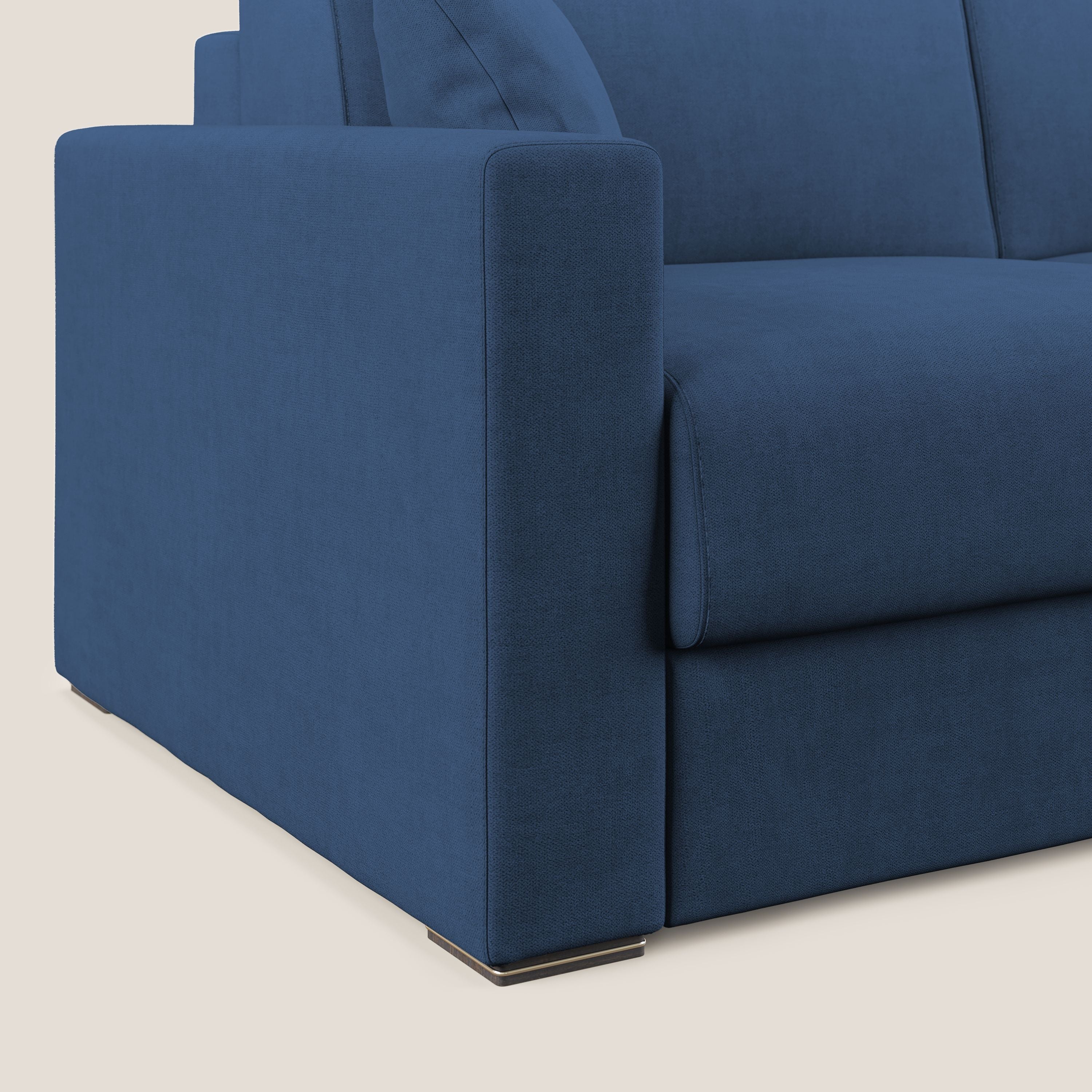 Best Divano letto matrimoniale in tessuto impermeabile T02 blu - divani.store