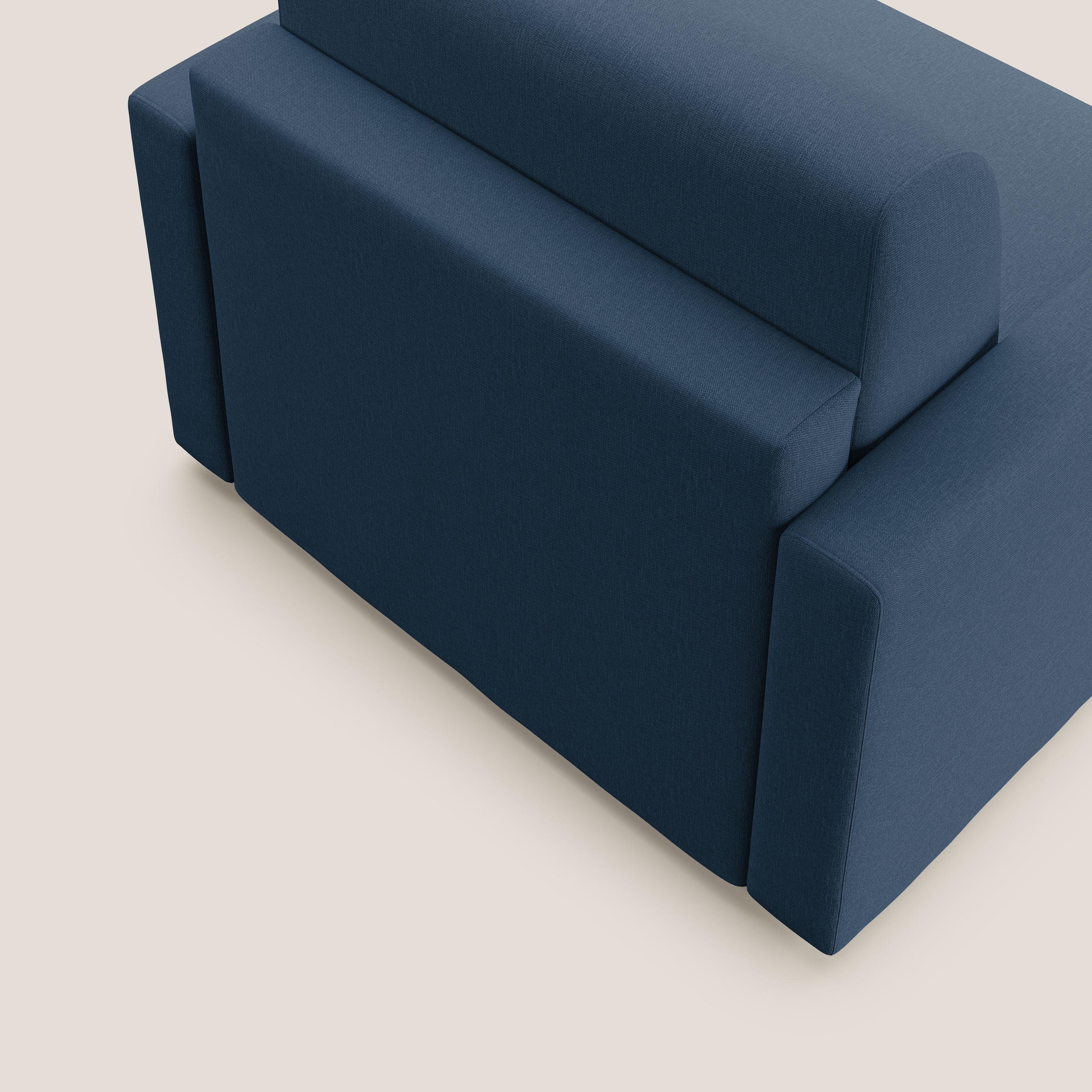Chris poltrona letto in tessuto impermeabile T13 blu - divani.store
