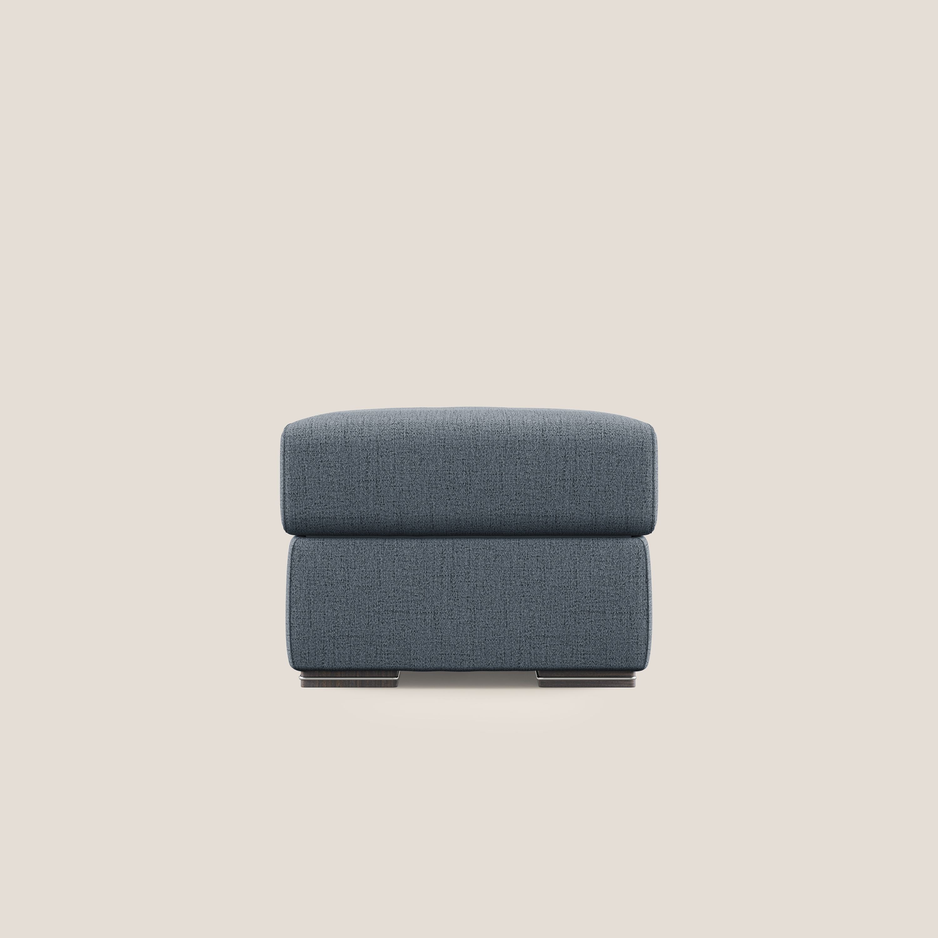 Sun pouf apribile contenitore in tessuto impermeabile fiammato T03 blu - divani.store