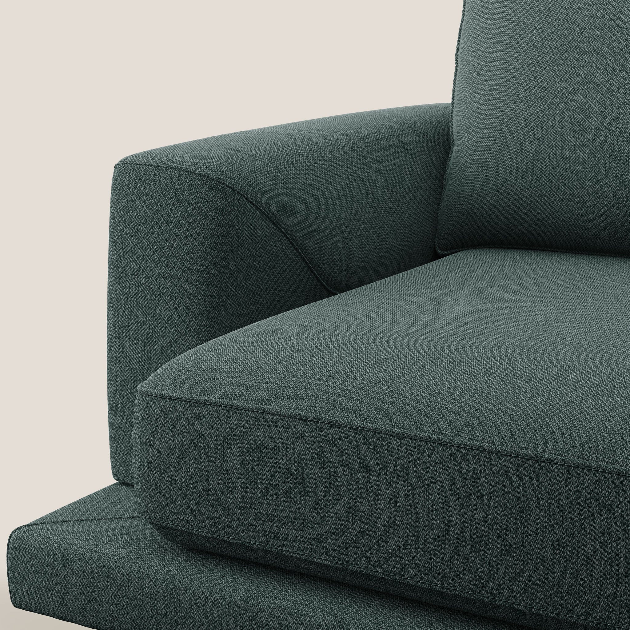 Dorian Moderner Sessel aus abwaschbarem Stoff T05