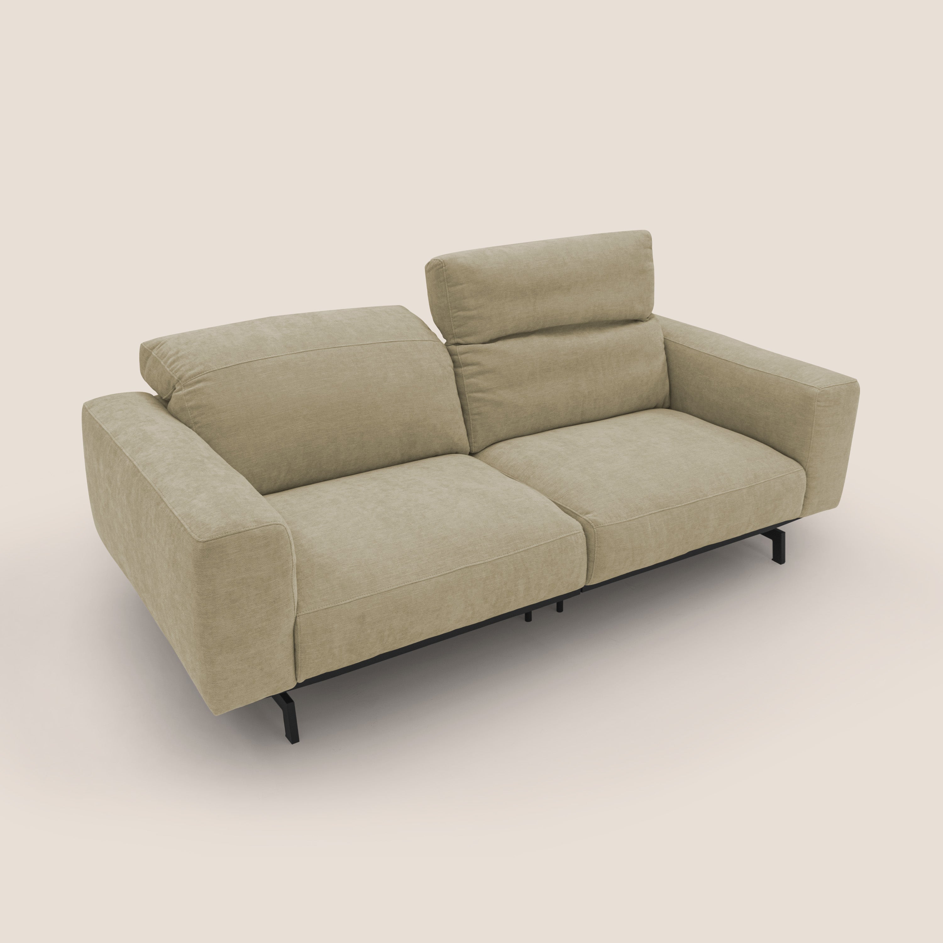 Sakura Modulsofa aus weichem, wasserfestem geflammtem Stoff T14 beige