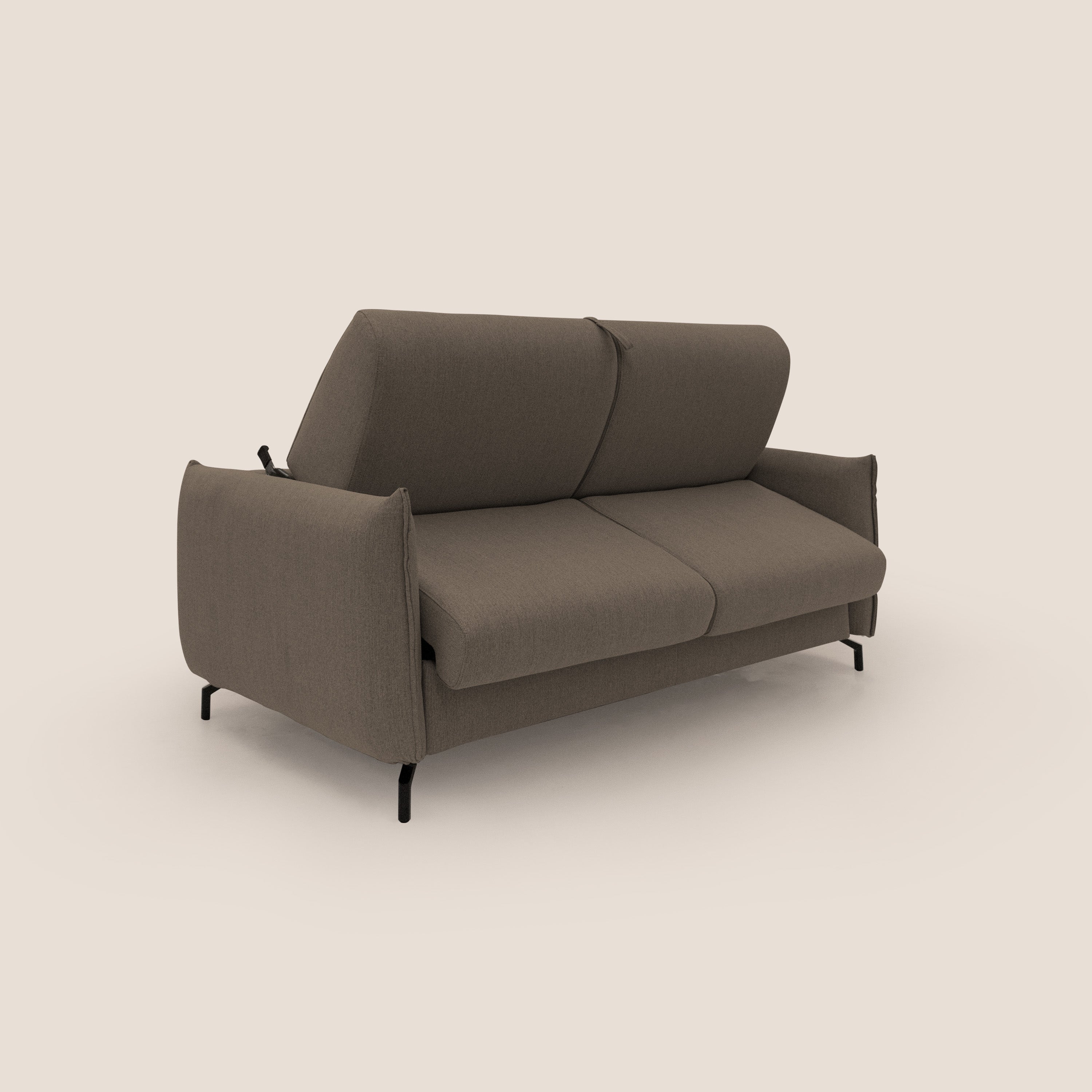 Scarlet Schlafsofa aus wasserfestem Baumwollmischgewebe T19 braun