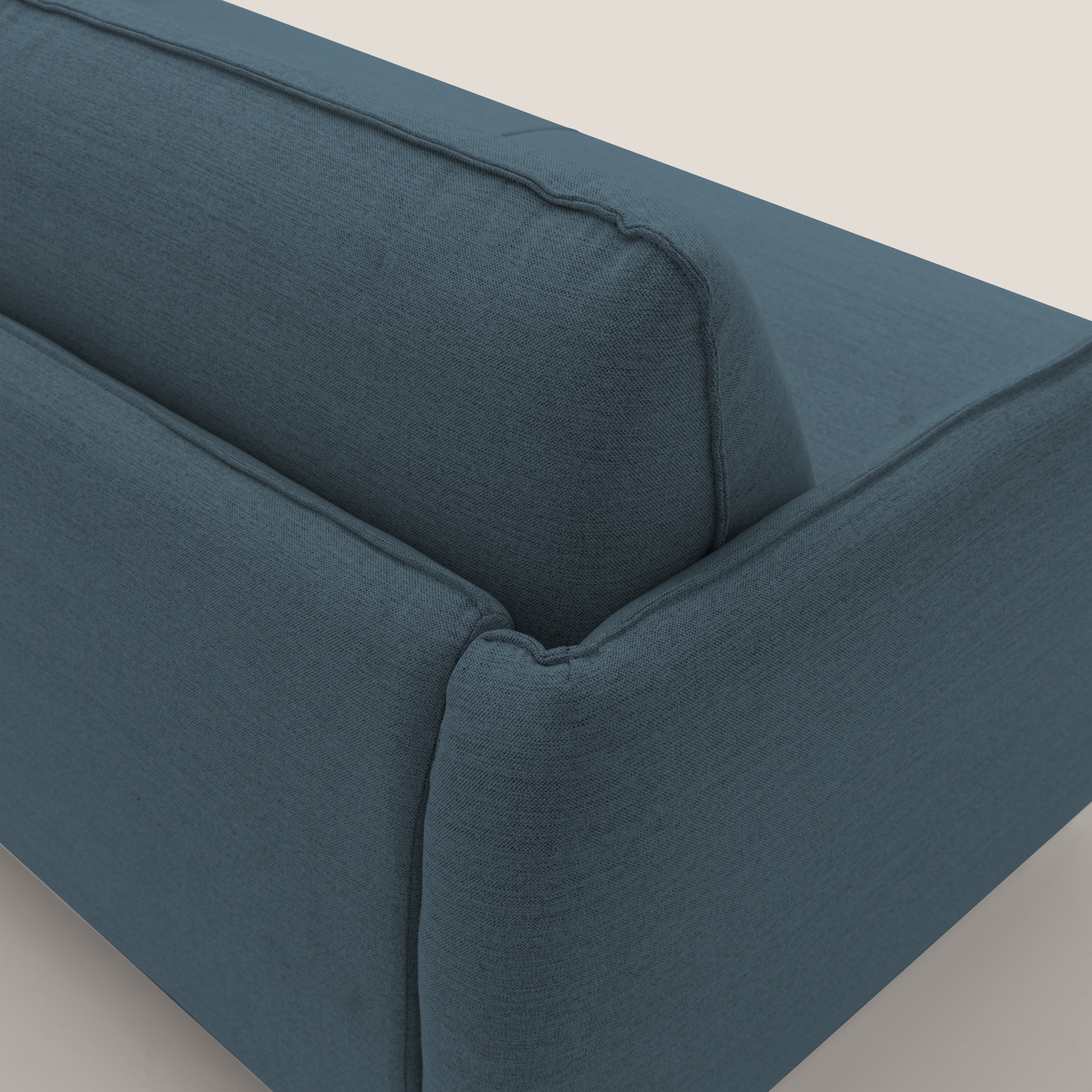 Texas Divano letto matrimoniale moderno in tessuto impermeabile T19 blu - divani.store