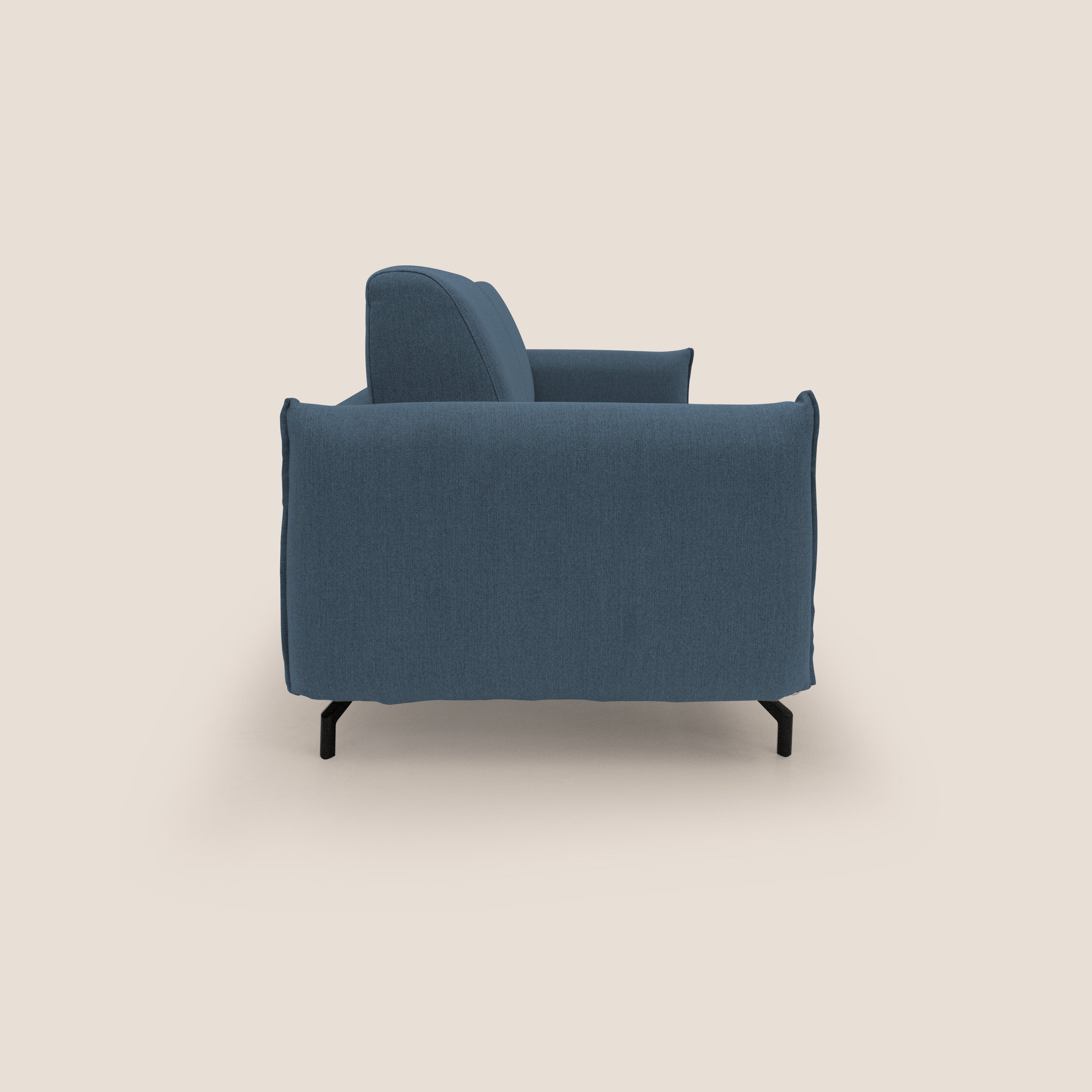 Scarlet divano letto in tessuto misto cotone impermeabile T19 blu - divani.store