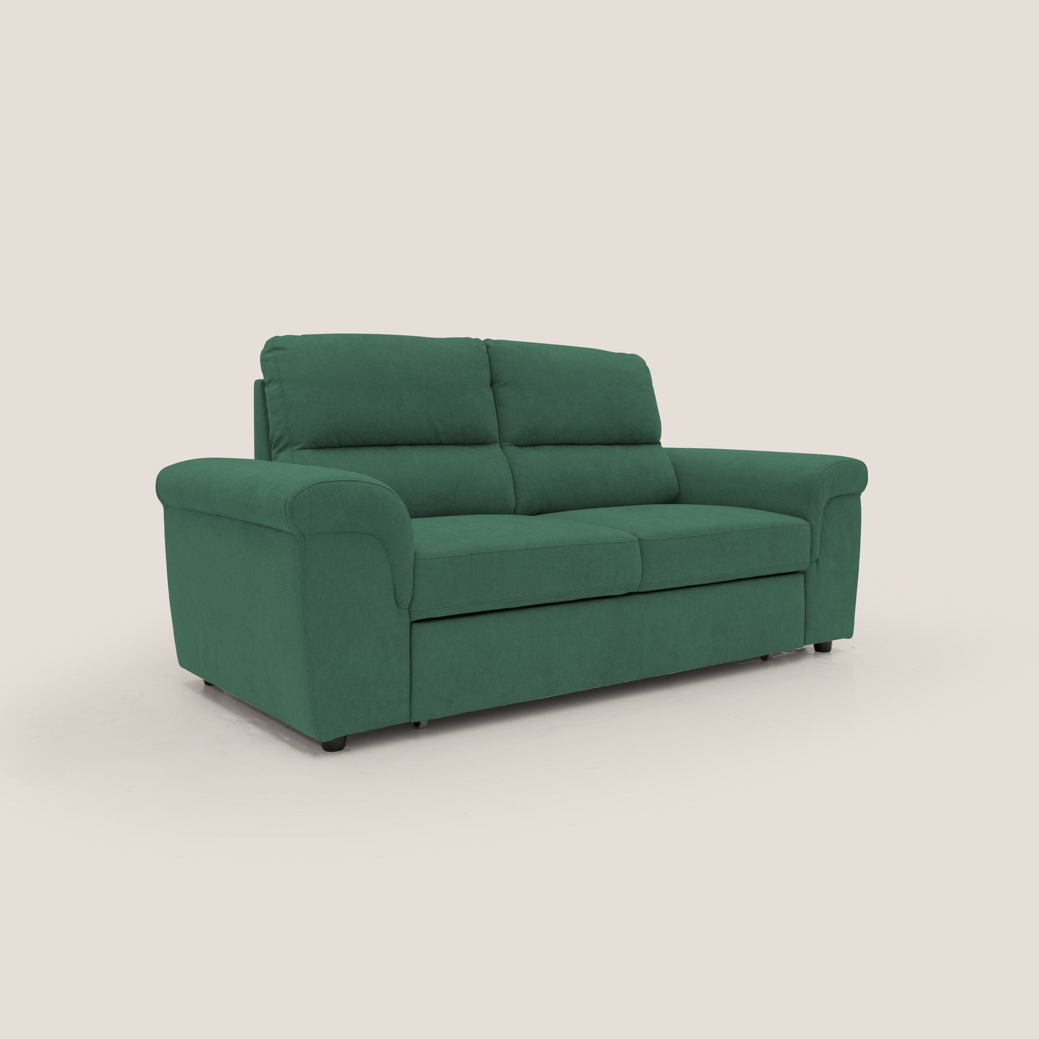 Minerva Sofa mit ausziehbarer Ottomane aus weichem wasserfestem Stoff T02